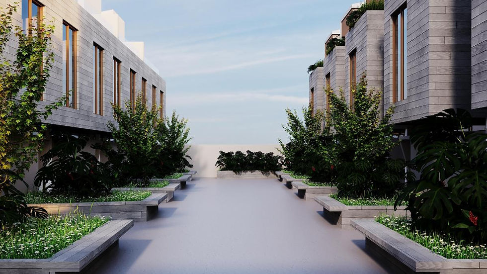 planta de pequeno condomínio de luxo de casas