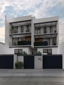Planta de sobrado geminado de alto padrão 360m² 4 quartos