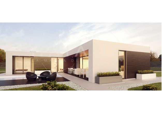 Modelo De Casa Pre Fabricada Moderna Em L