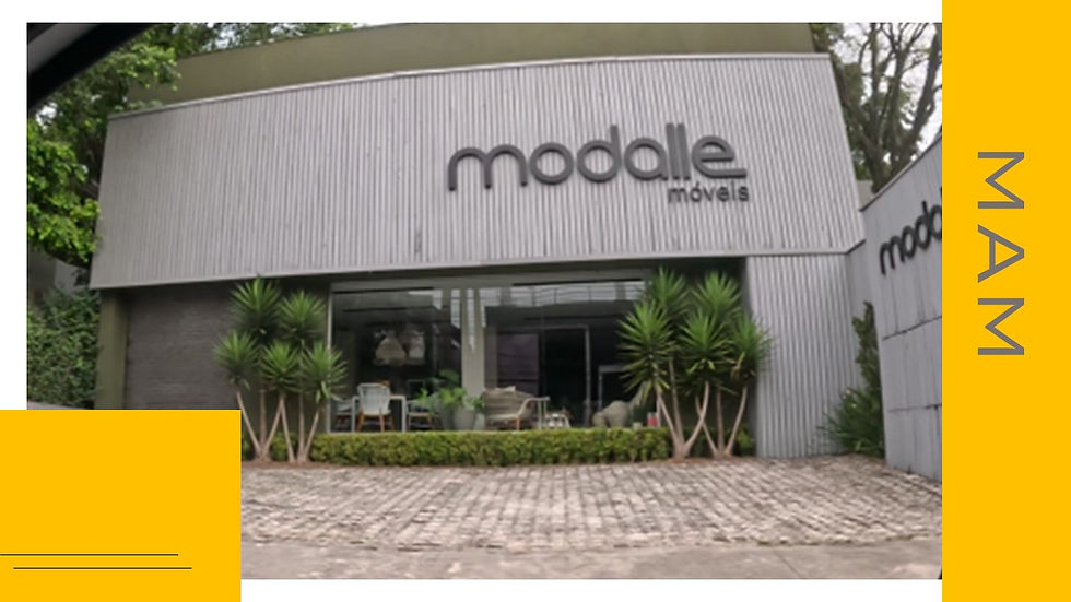 fachada comercial moderna cinza e aço zincado aparente