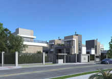 Planta de condomínio de casas de 3 quartos 160m / Triplex