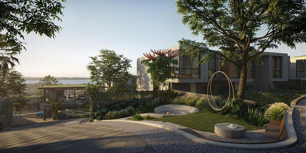 projeto de condomínio de luxo de casas de alto padrão