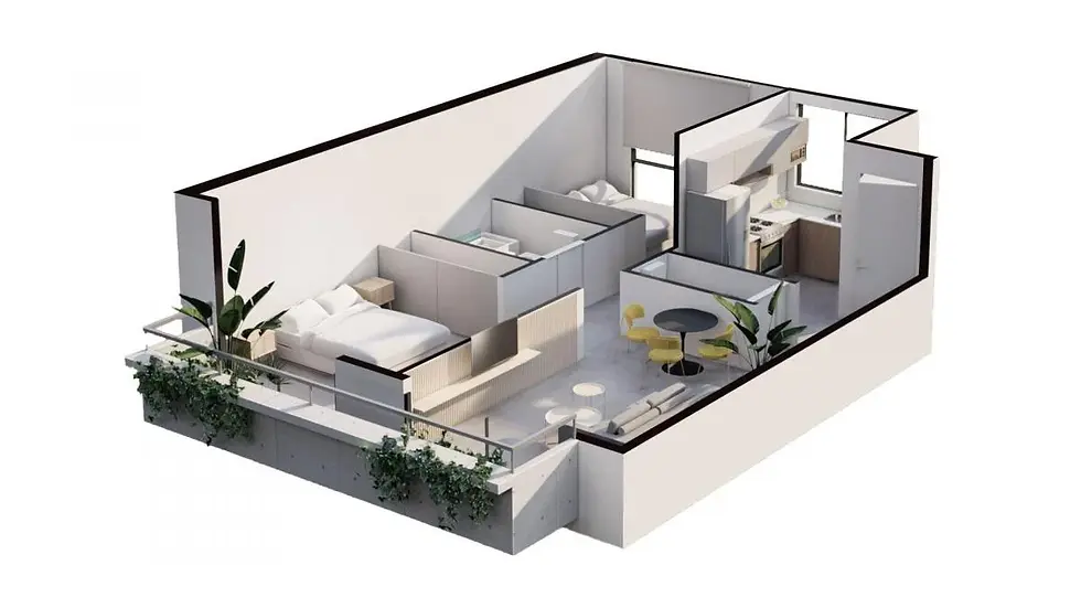 planta de apartamento