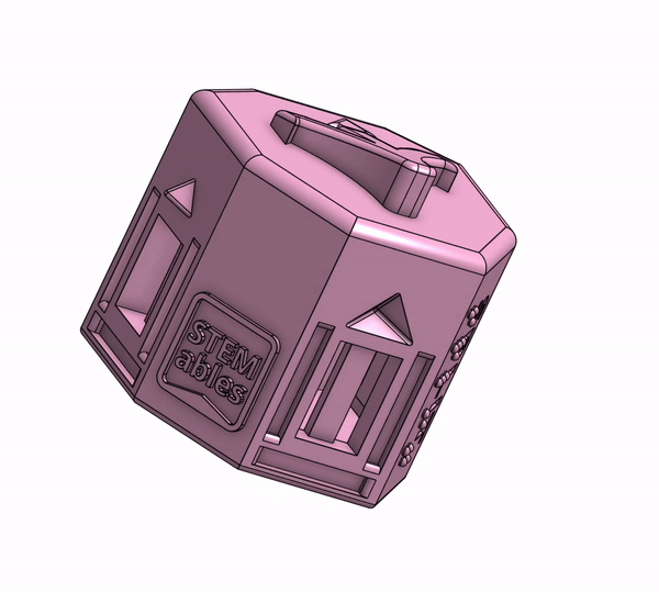 Spinning Split Block CAD