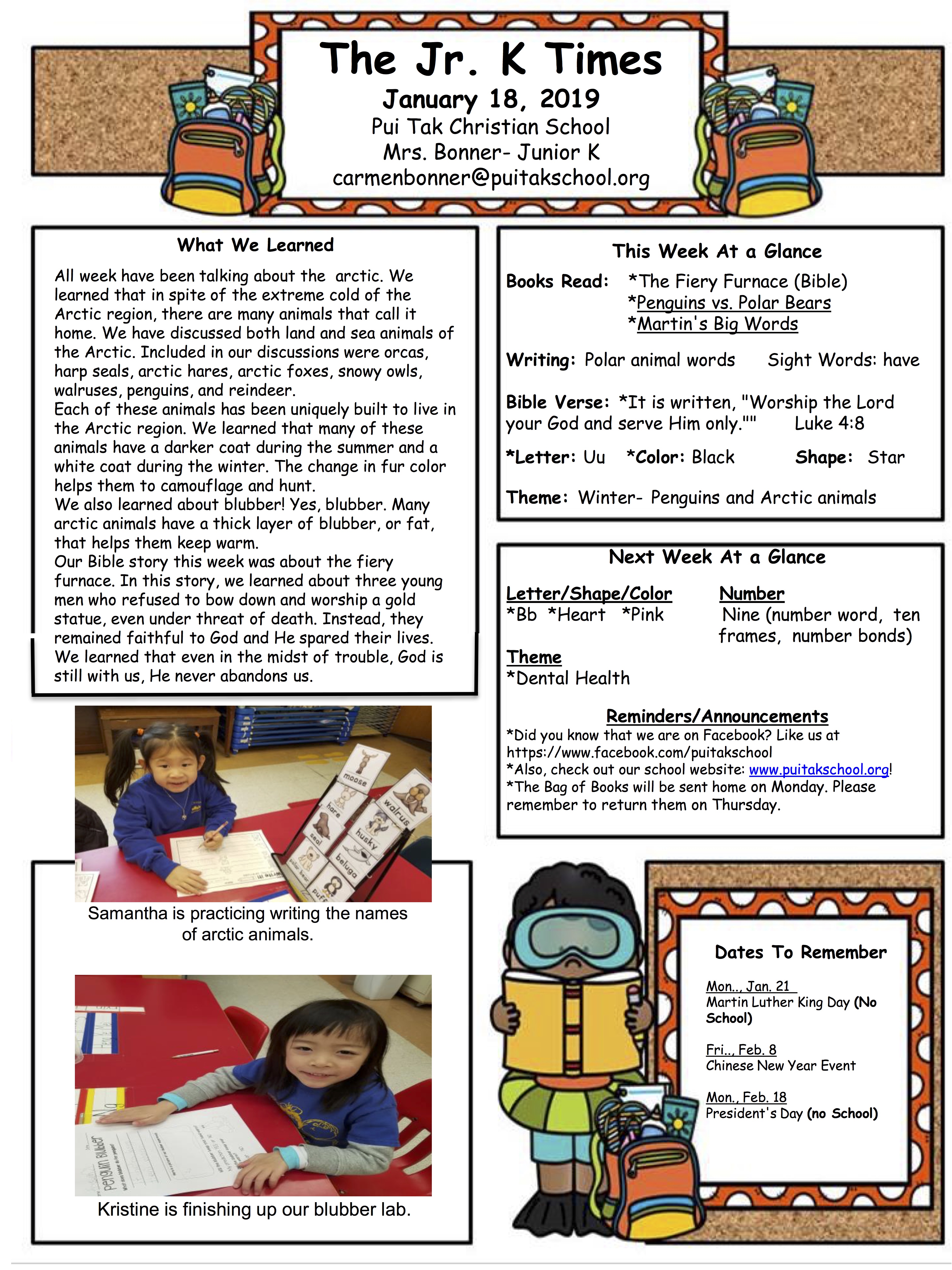 CarmenNewsletter2019January3rdWeek