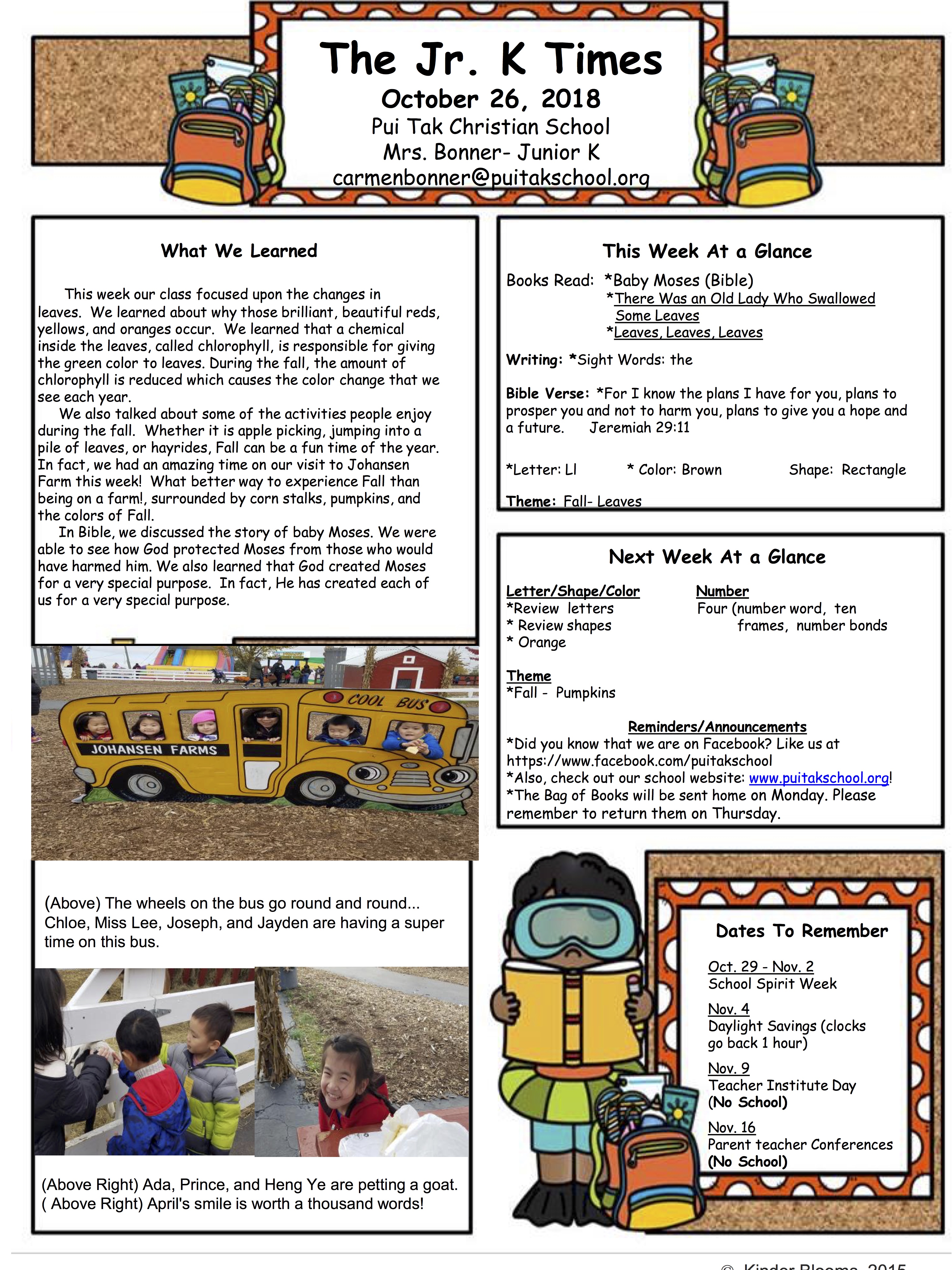 CarmenNewsletter2018October3rdWeek