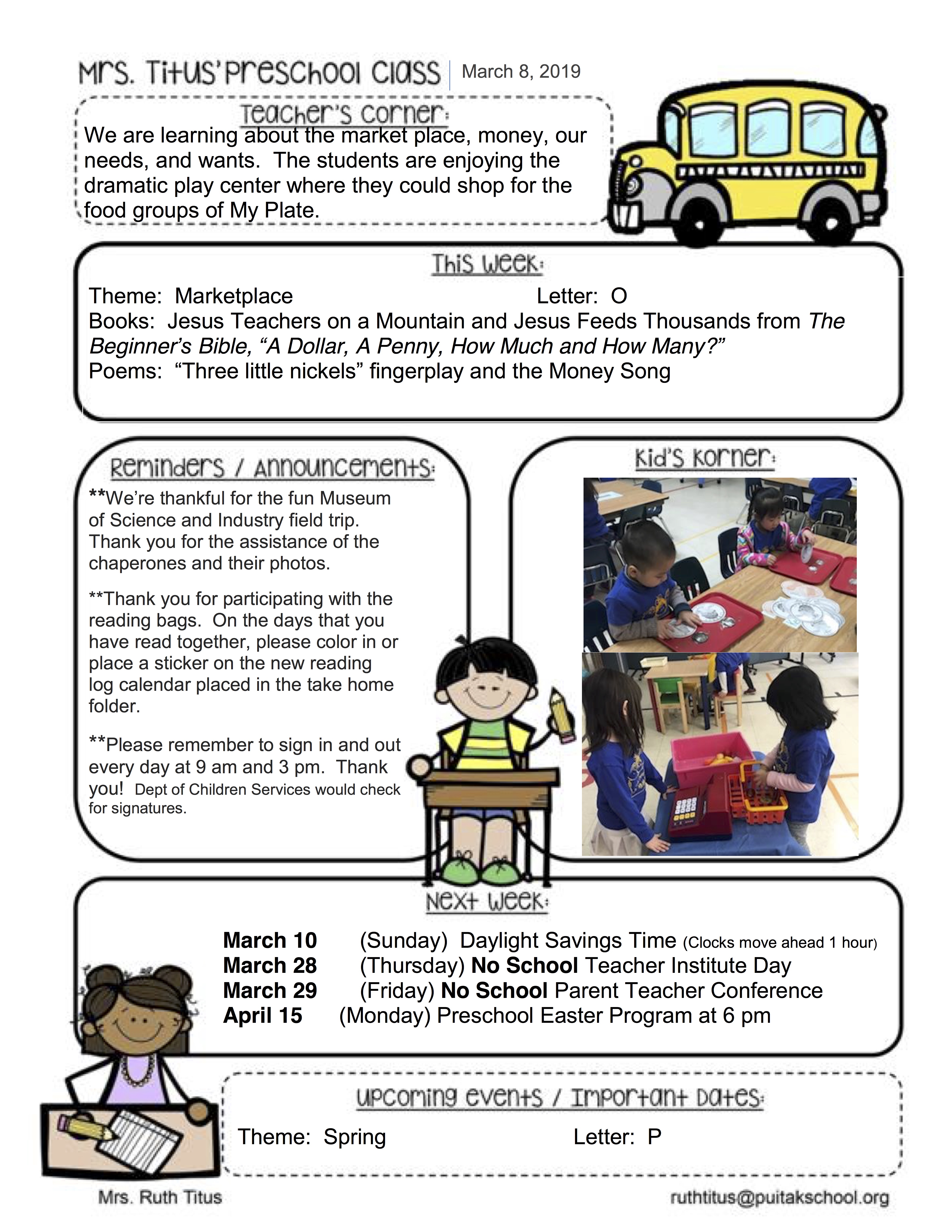RuthNewsletter2019March2ndweek