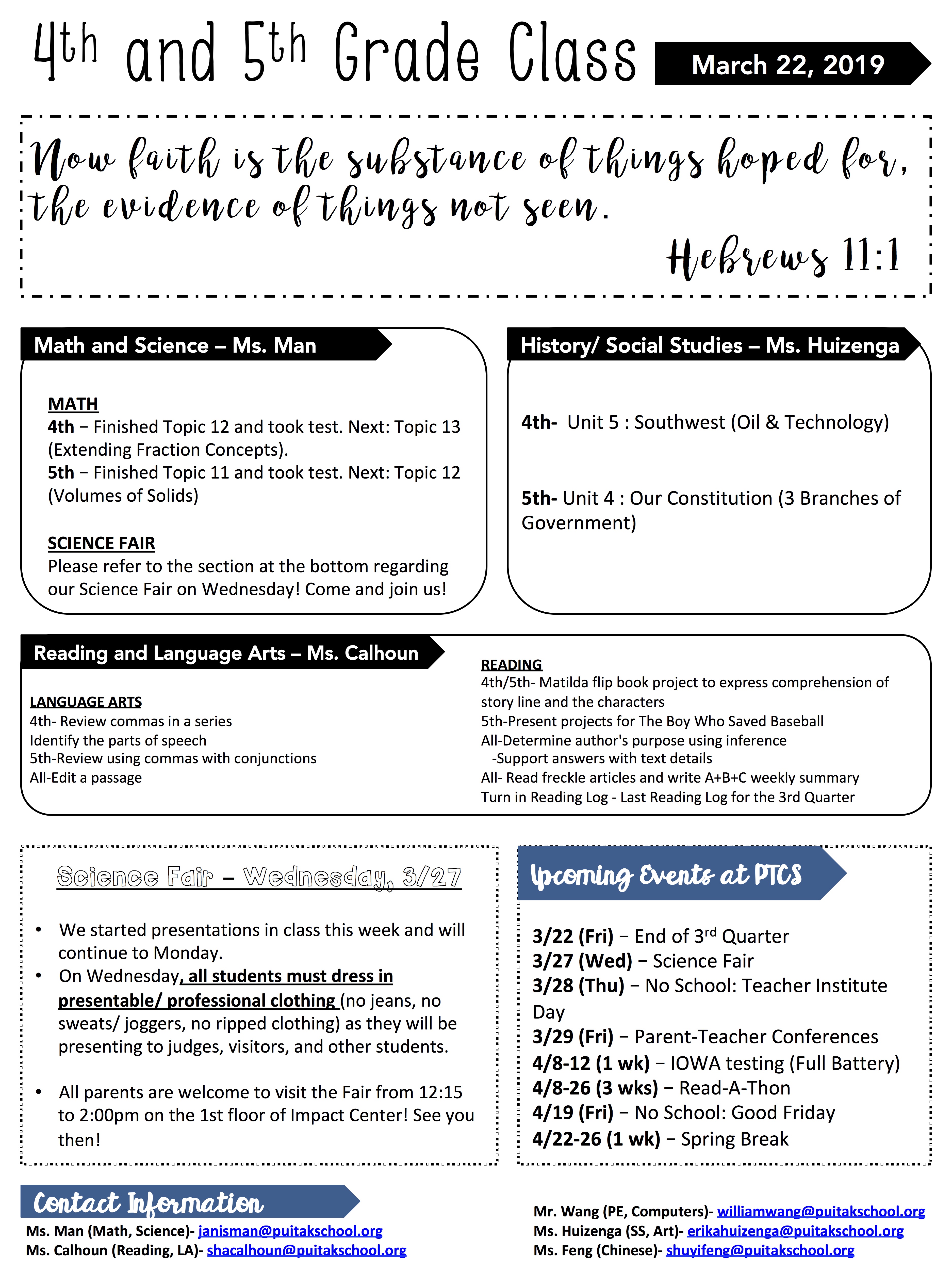JanisNewsletter2019March4thWeek