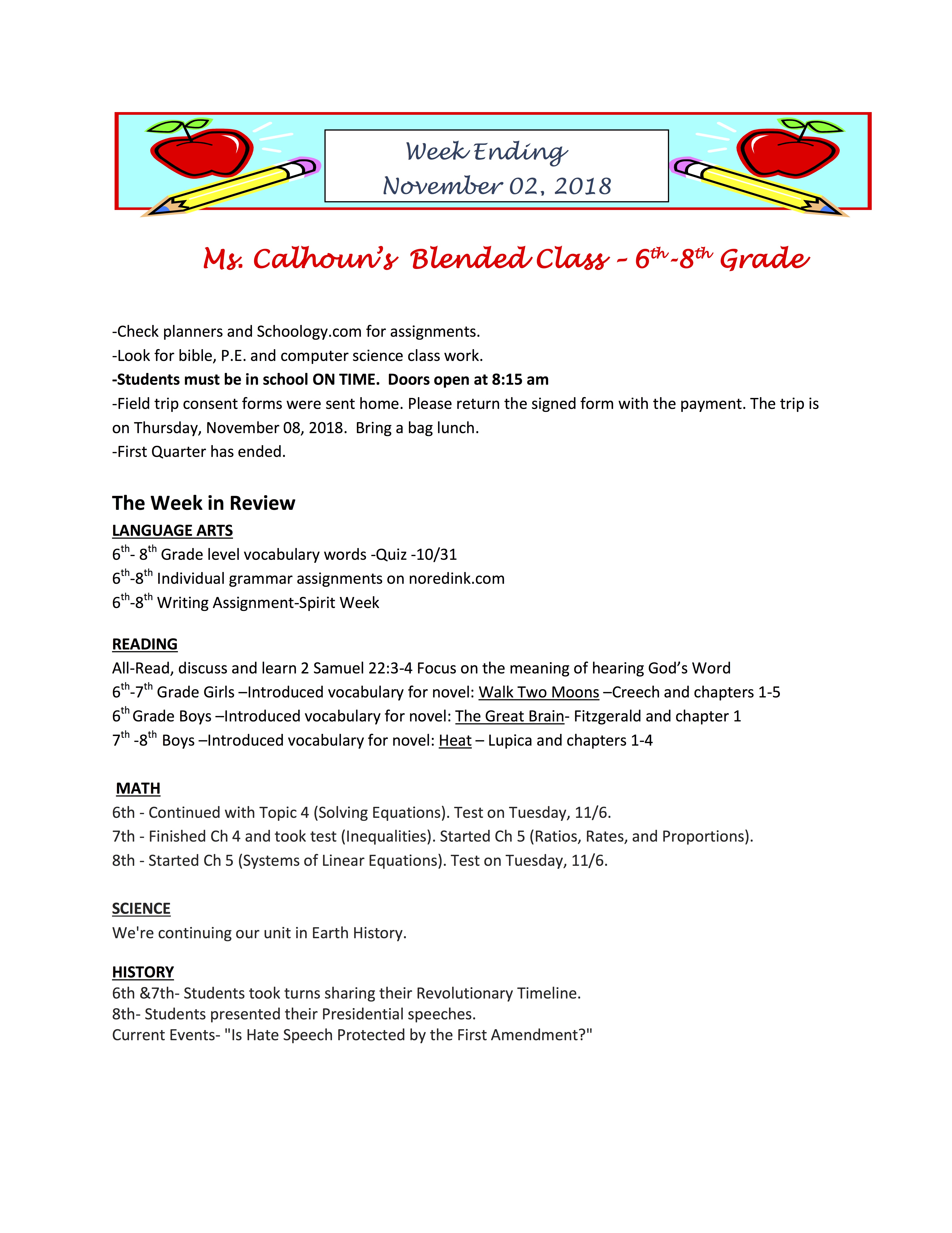 ShaNewsletter2018OctoberNovember1stWeek.