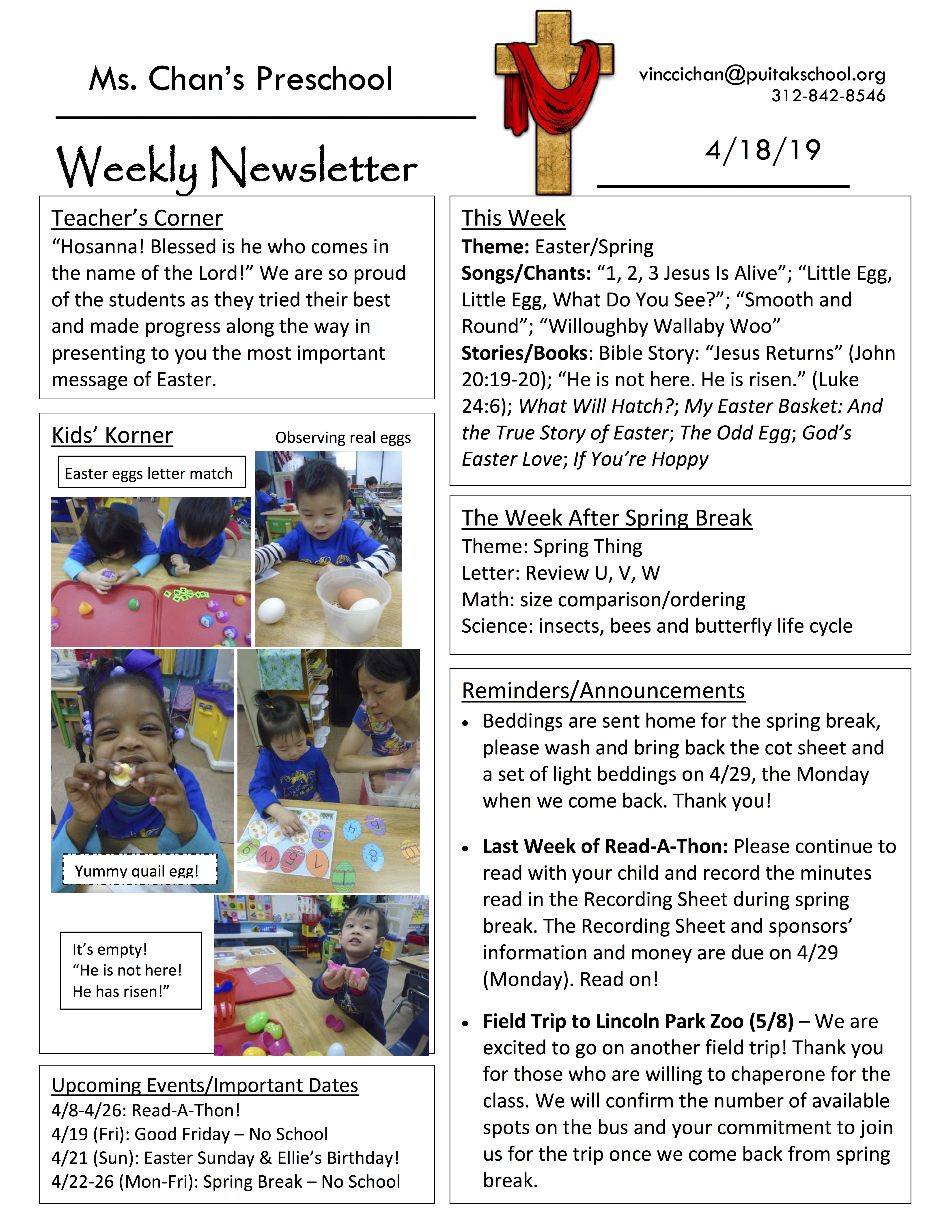 VincciNewsletter2019April3rdWeek