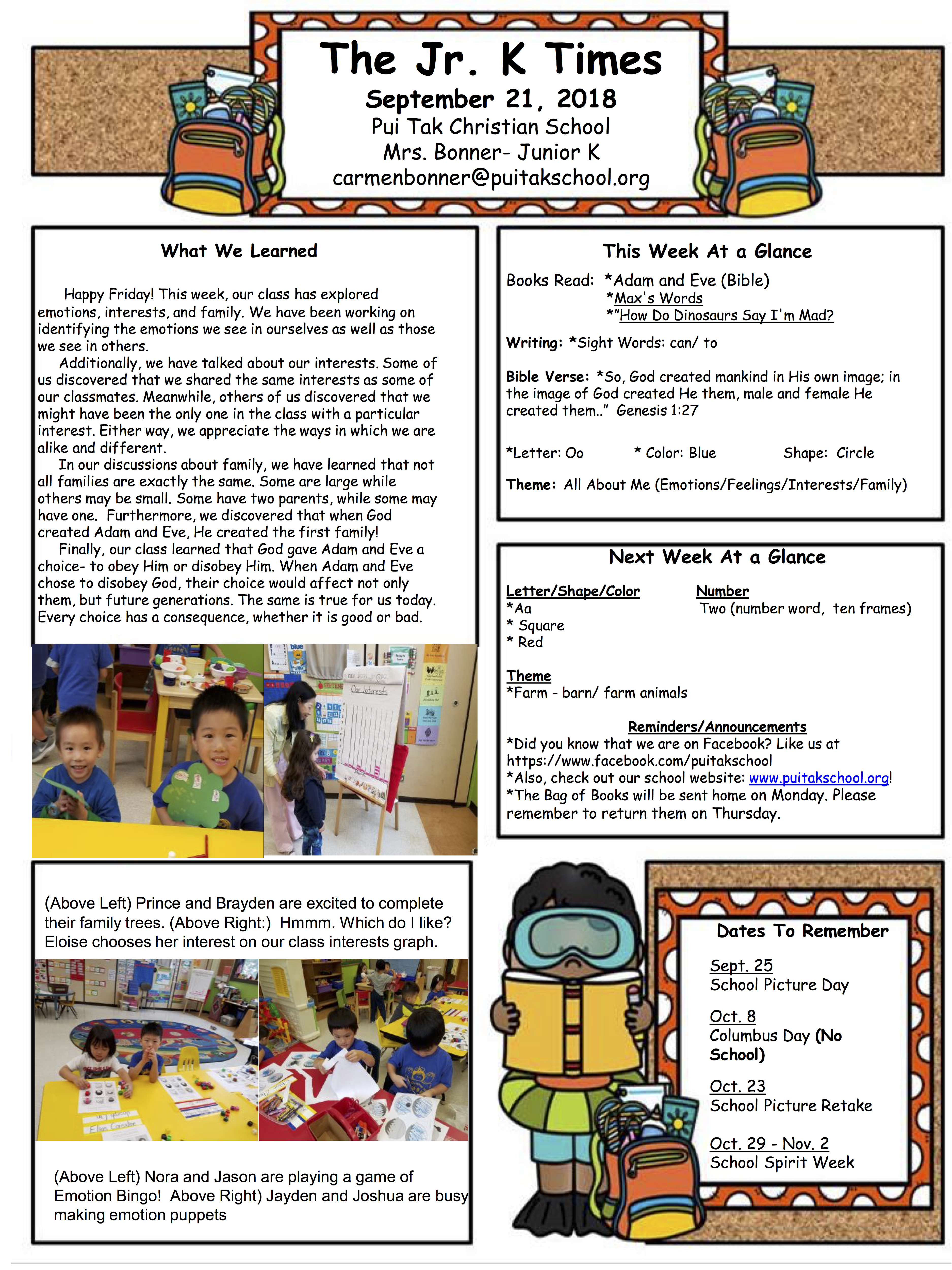 CarmenNewsletter2018September3rdWeek