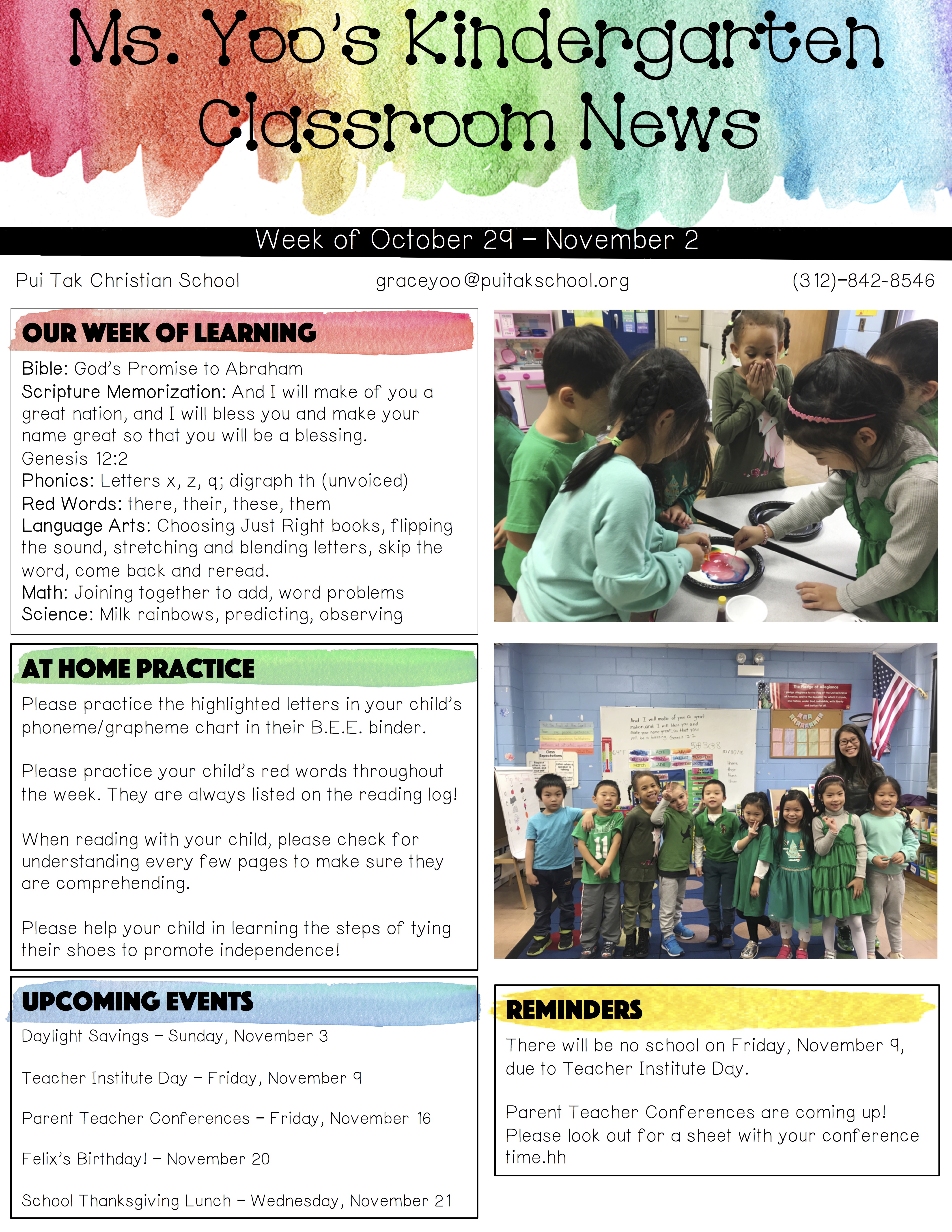 GraceNewsletter2018November1stWeek