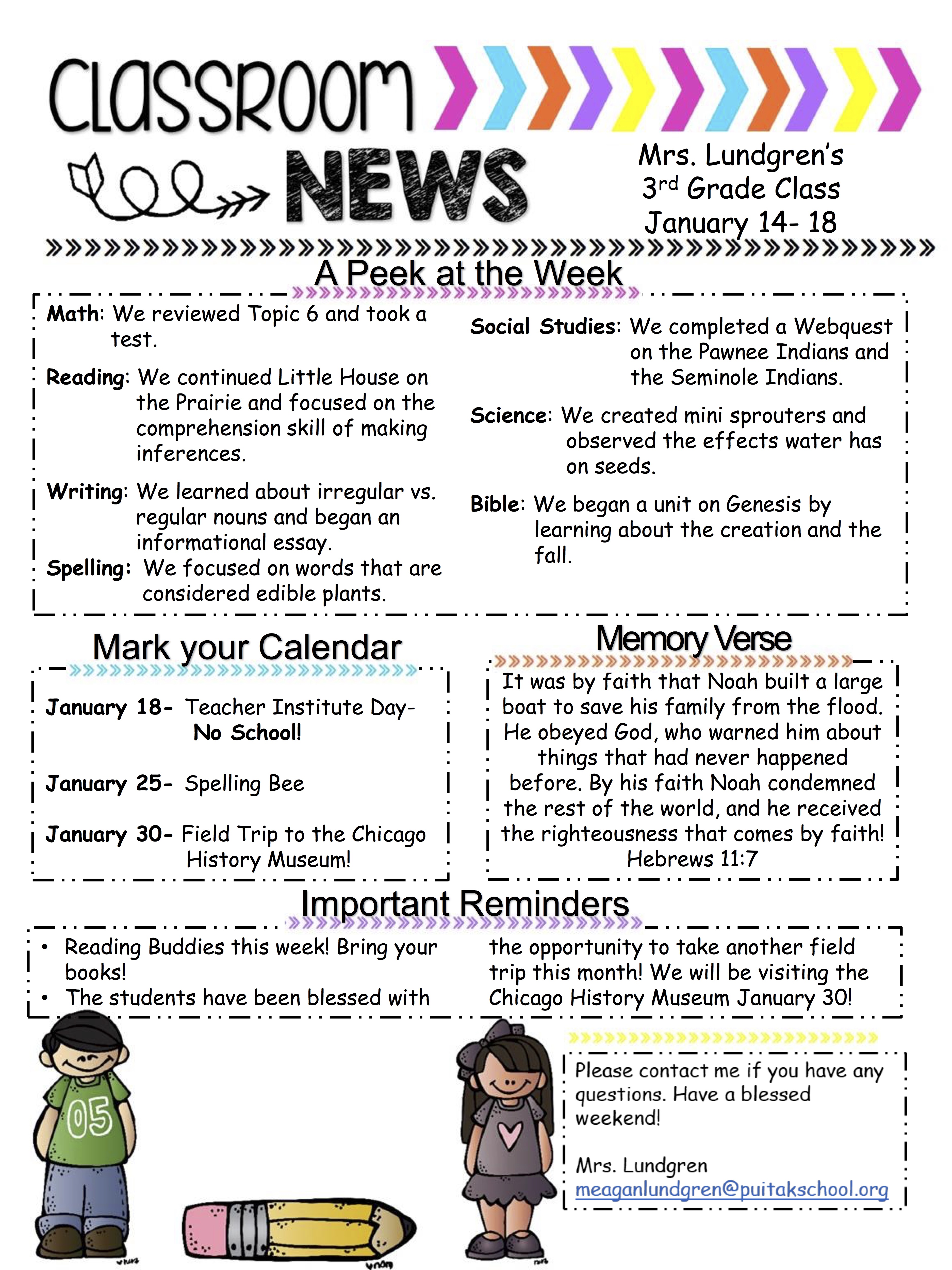 MeaganNewsletter2019January3rdWeek