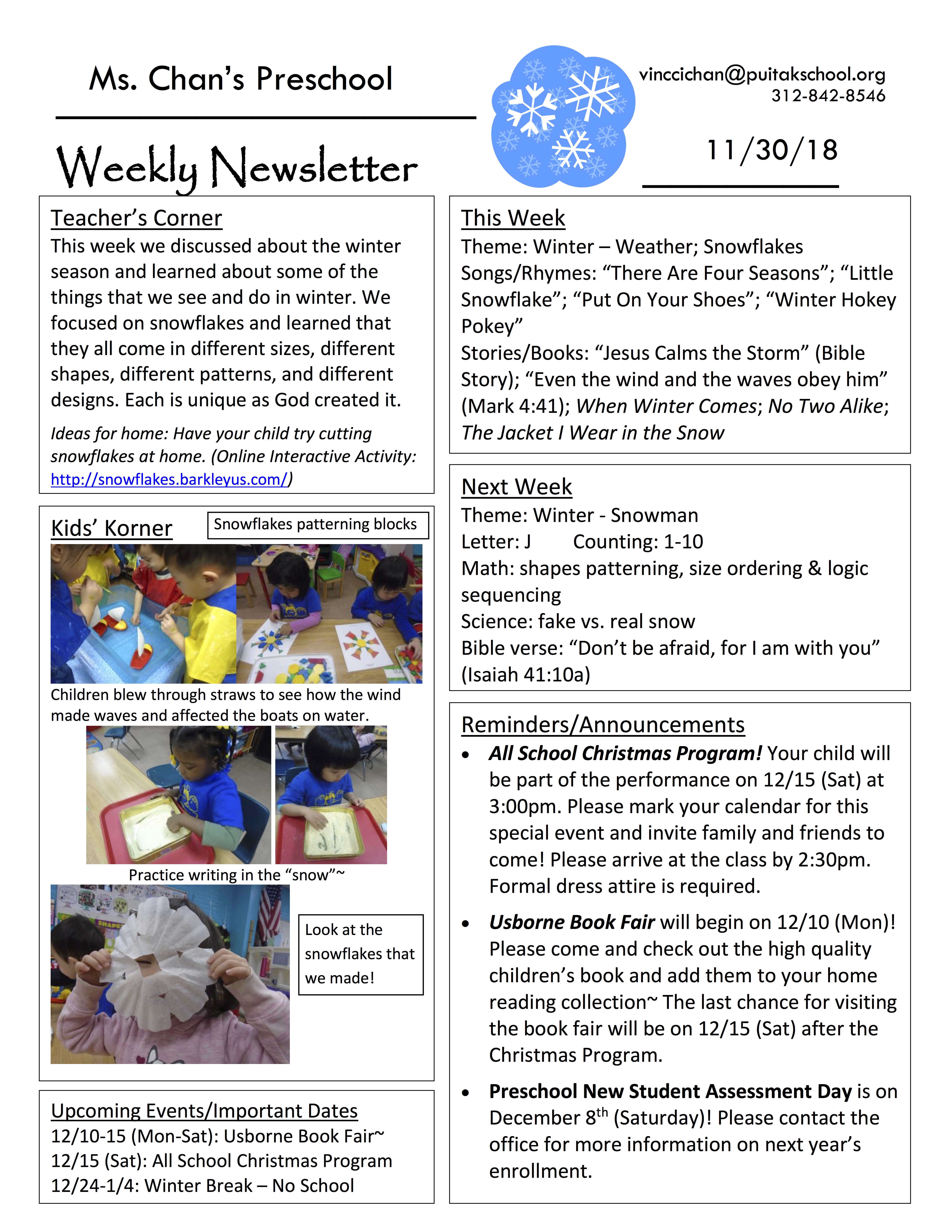 VincciNewsletter2018November5thWeek
