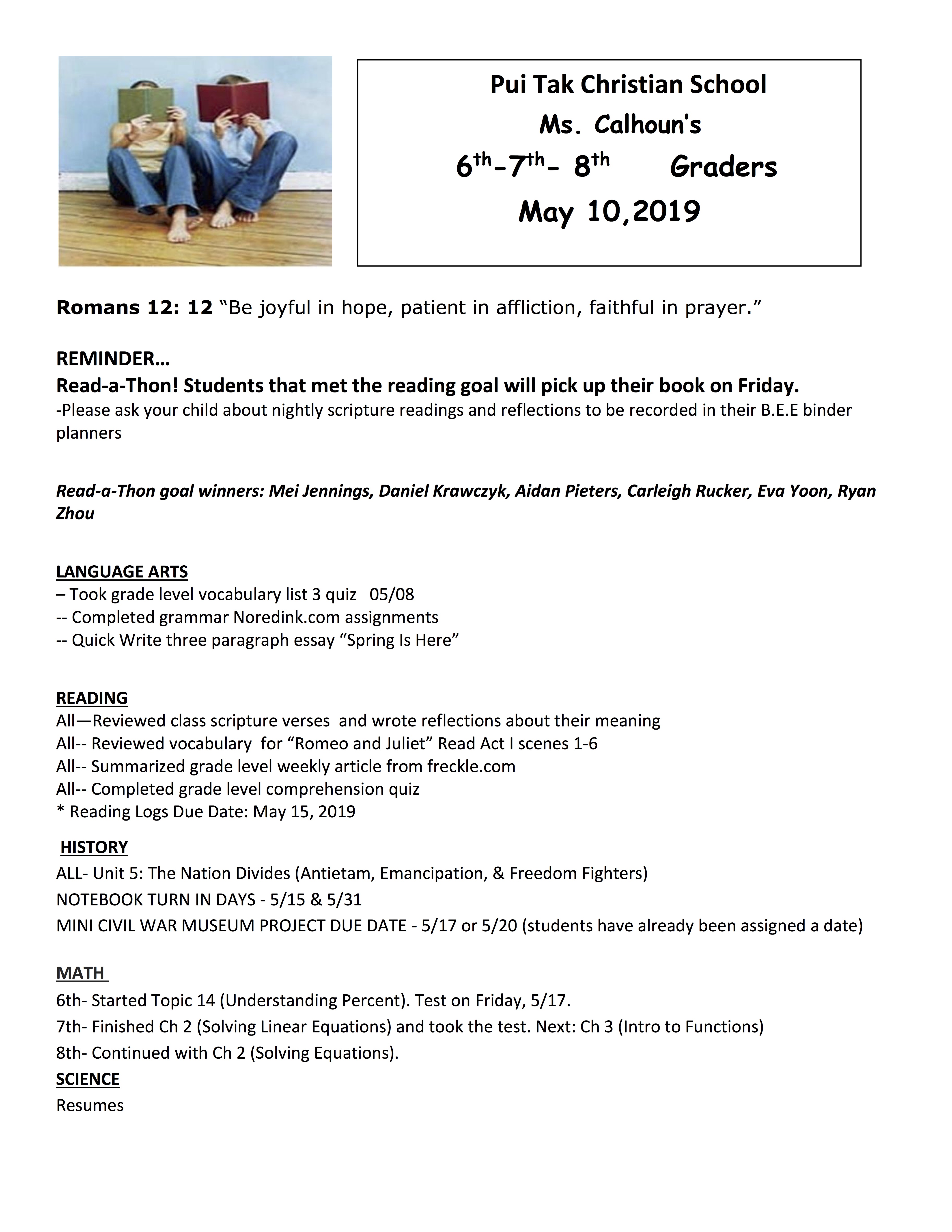 ShaNewsletter2019May2ndWeek