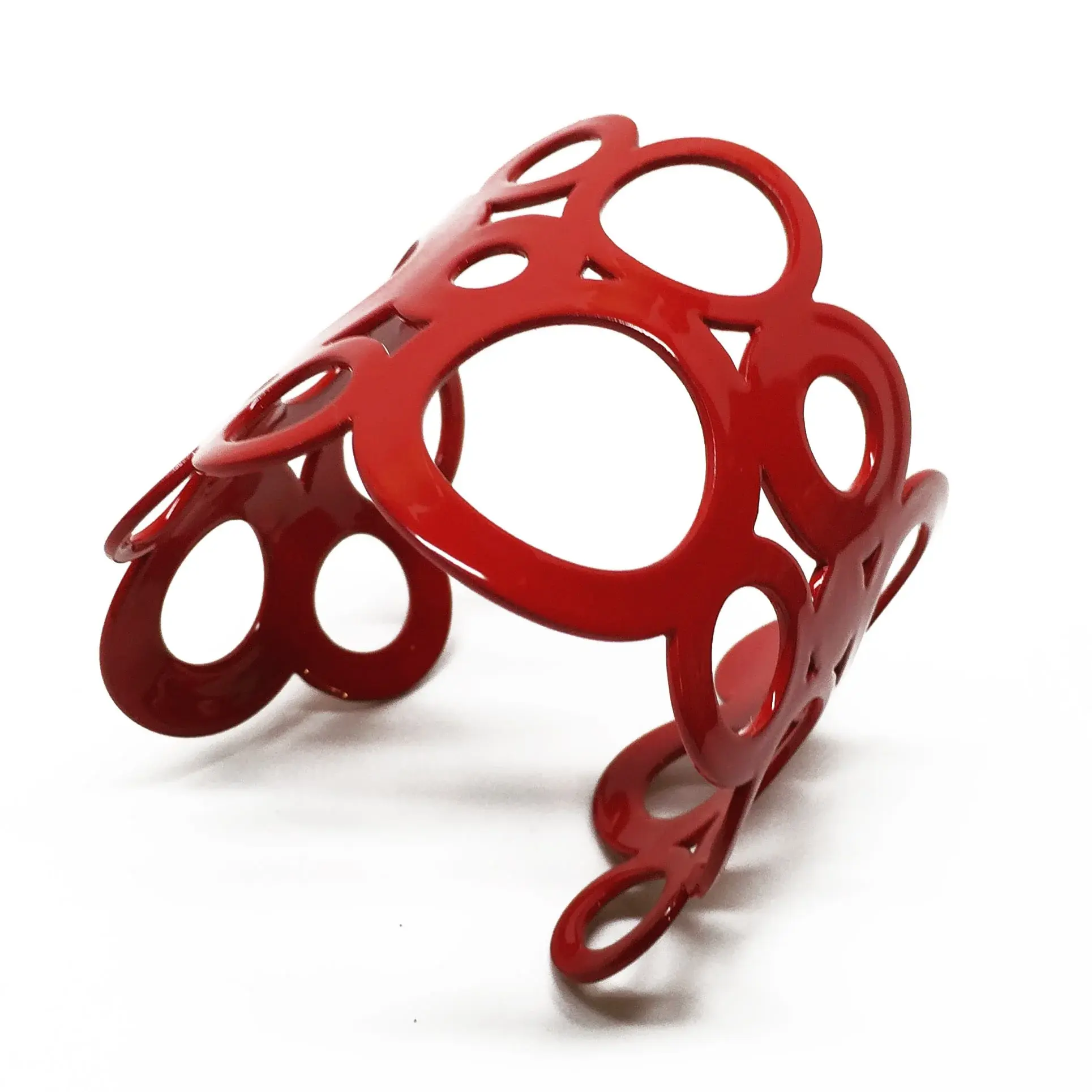 Bubble Red cuff (Melissa Stiles)