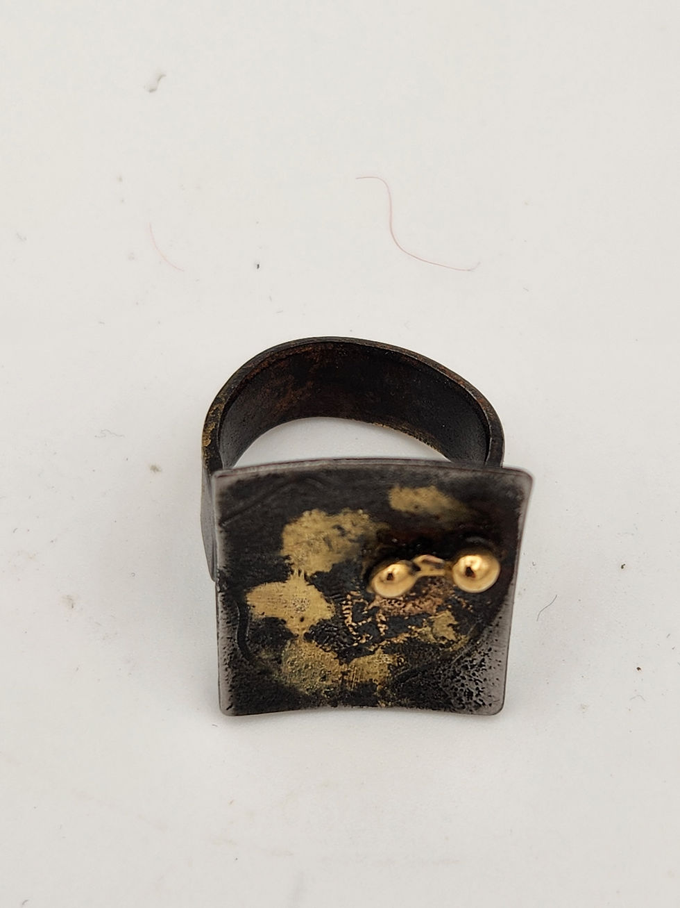 Thumbnail: Gold on steel ring (Leslie McMillan, 2023)