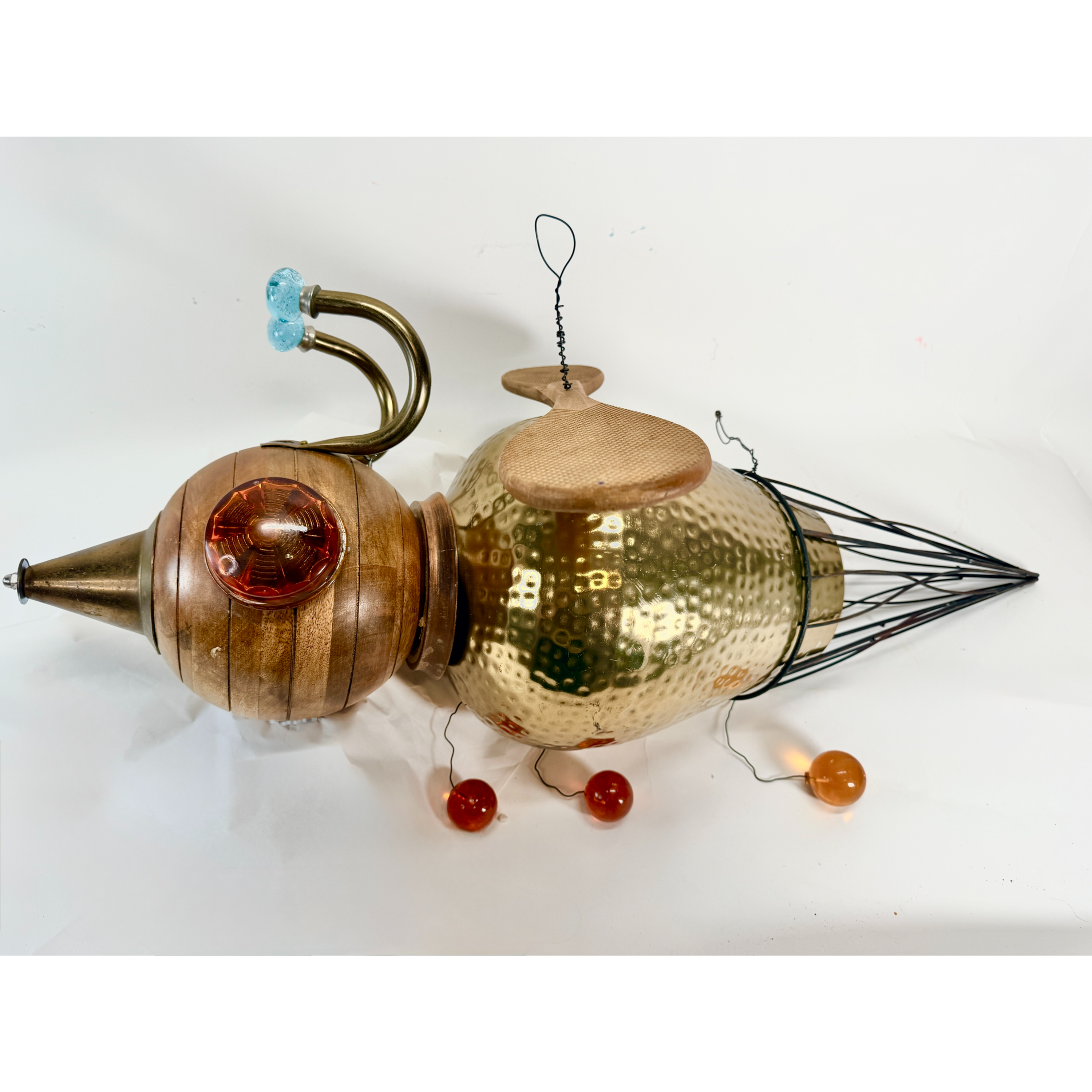 Wood Head & Brass Bee (Stephanie Brockway)