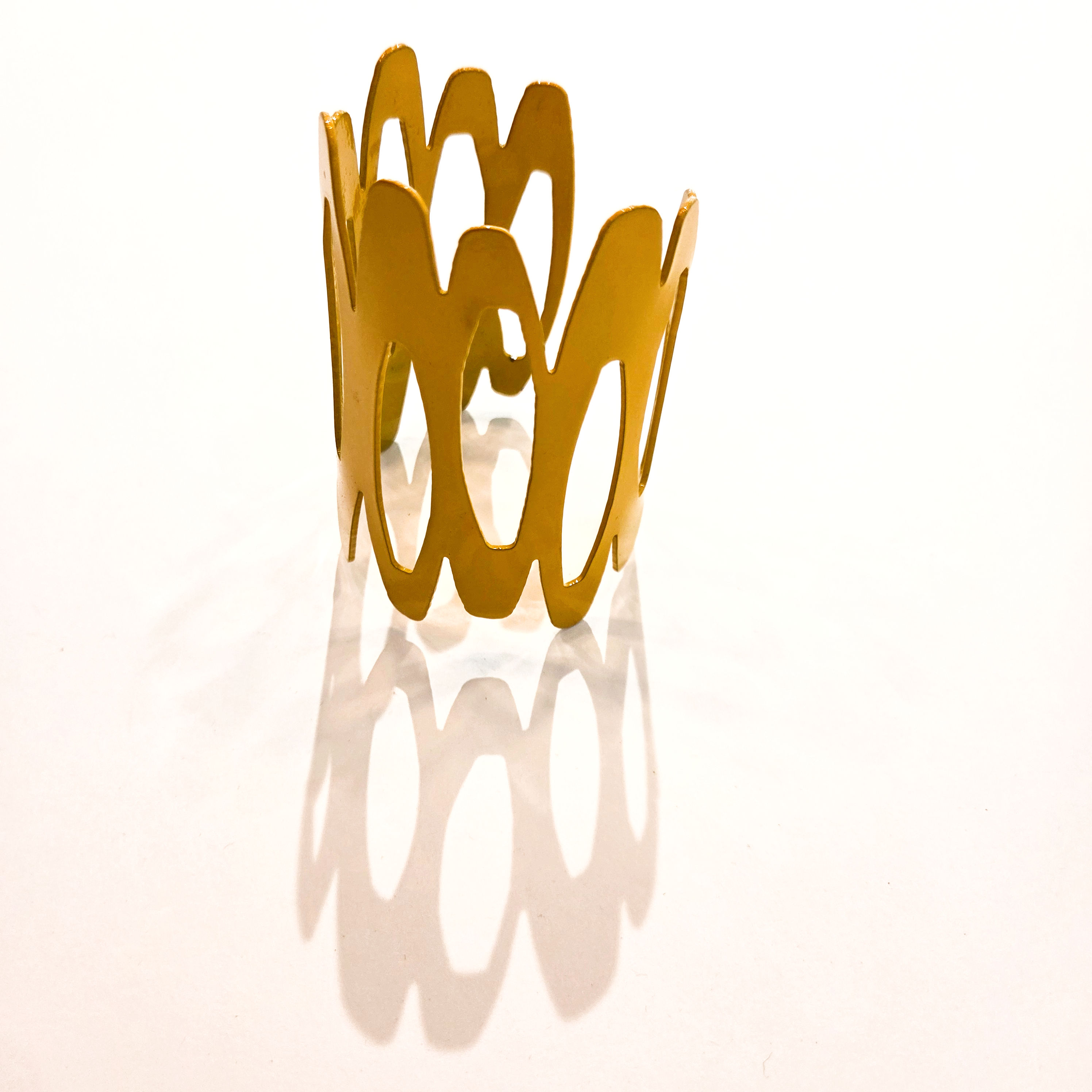 Circles Yellow Cuff (Melissa Stiles)