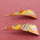 Thumbnail: Earrings -yellow/orange triangle (Leslie McMillan)