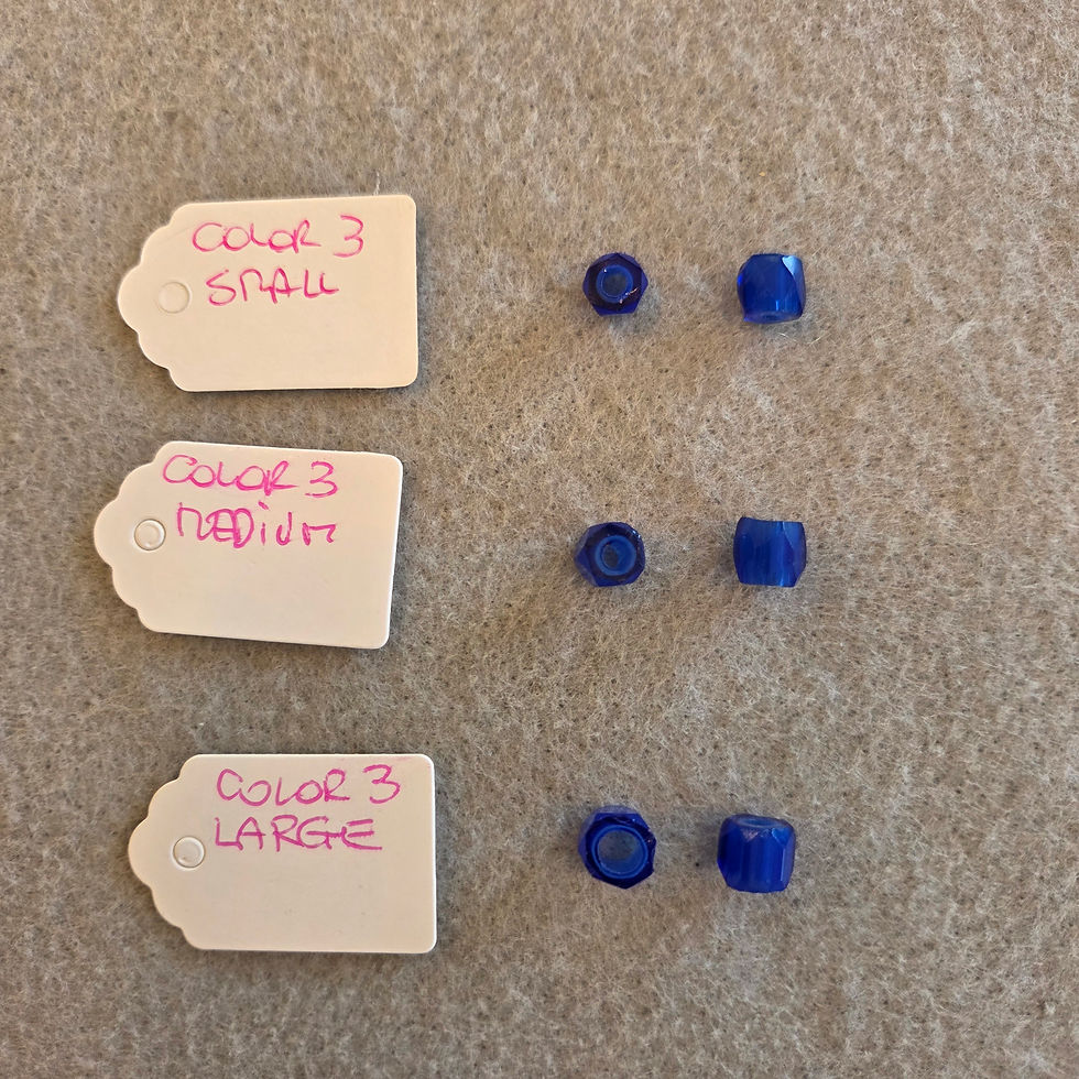 Thumbnail: Antique "Blue Russian" Trading Beads earrings (from David Hedges)