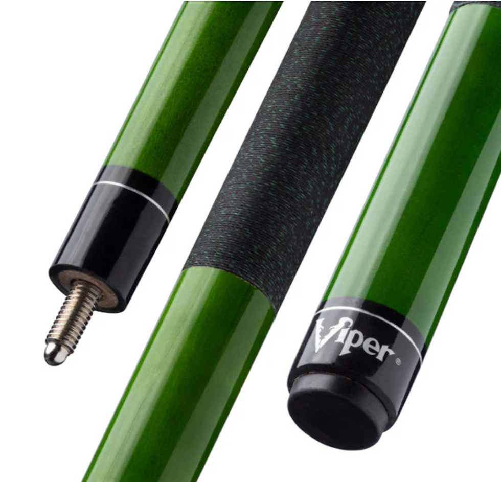 Elite Green Wrapped Pool Cue