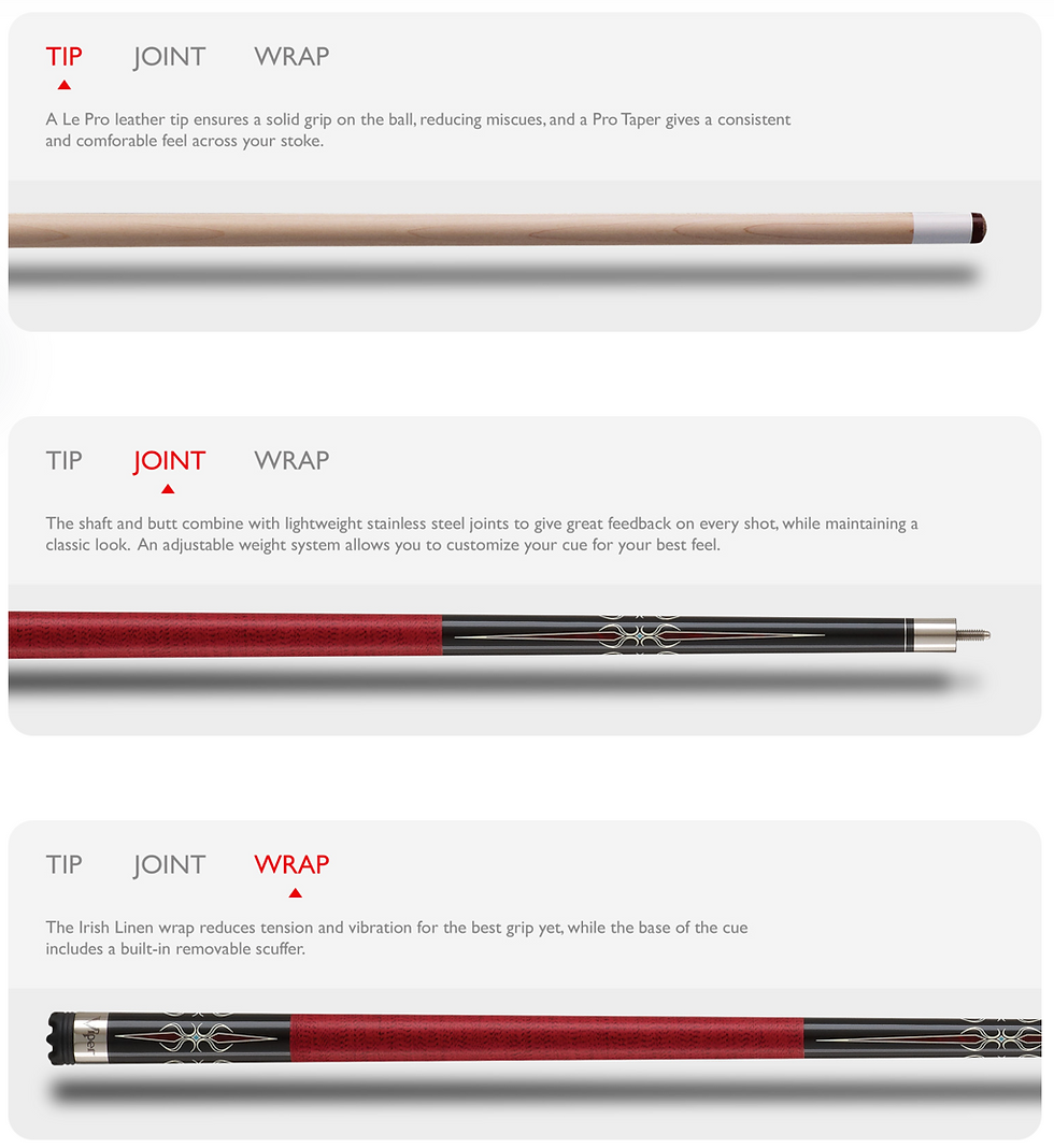 Thumbnail: Black & Red Sinister Pool Cue