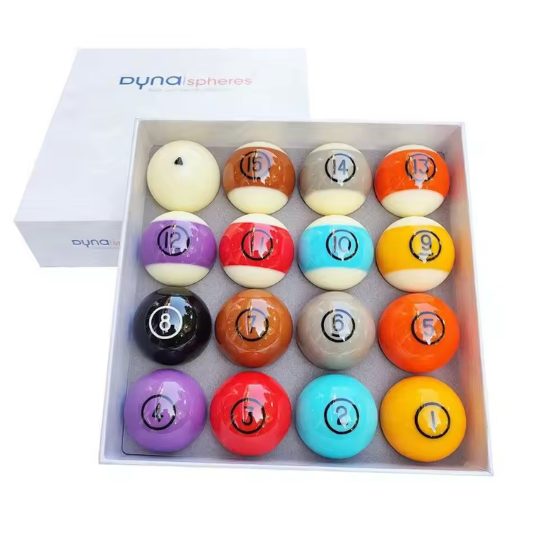 Thumbnail: Dynaspheres Phenolic Resin Billiard Ball Set