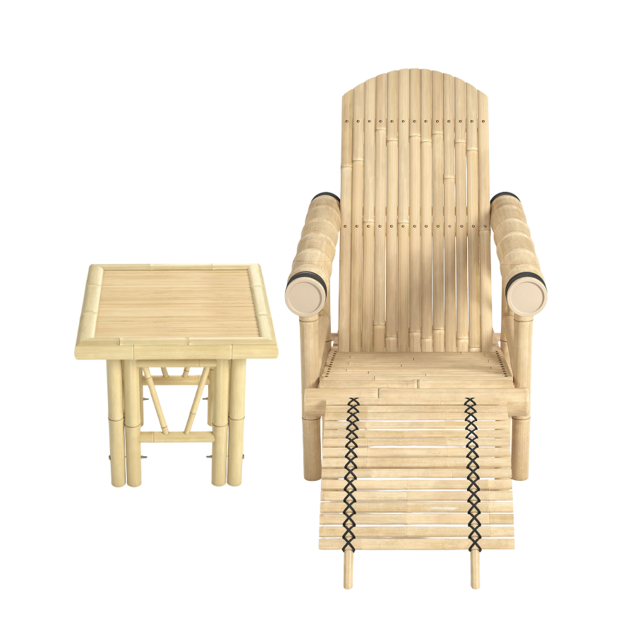 Thumbnail: Bamboo Tiki Lounge Chair