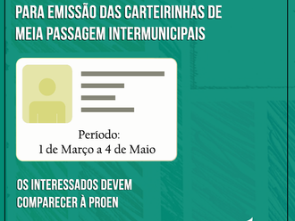 INSCRIÇÕES PARA MEIA PASSAGEM INTERMUNICIPAL DE DISCENTES DE GRADUAÇÃO