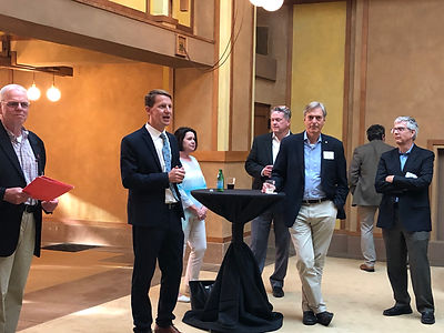AIA Illinois members at a reception.