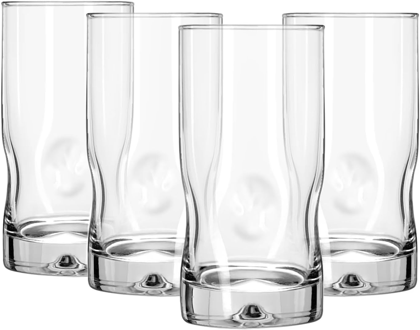 4-Piece Glass Drinking Glasses Set, 16.7 Oz Clear Tall Tumbler Cups for Water Ju