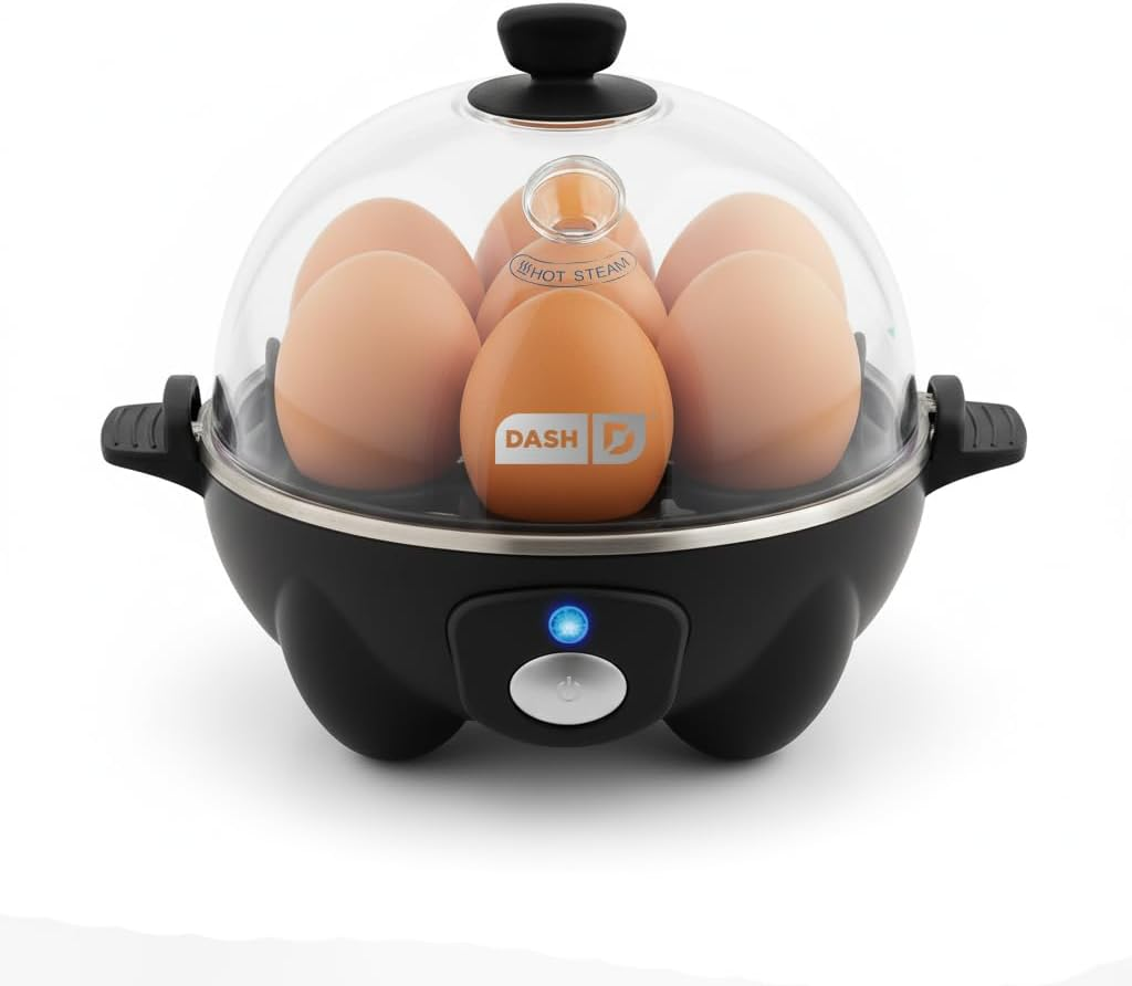 Rapid Egg Cooker - Boiler, Poacher & Steamer - Includes Measuring & Recipe Guide