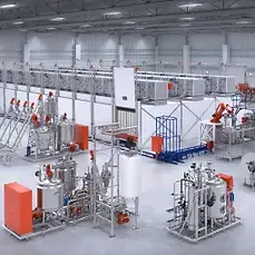 complete jelly production line with starch moulding
