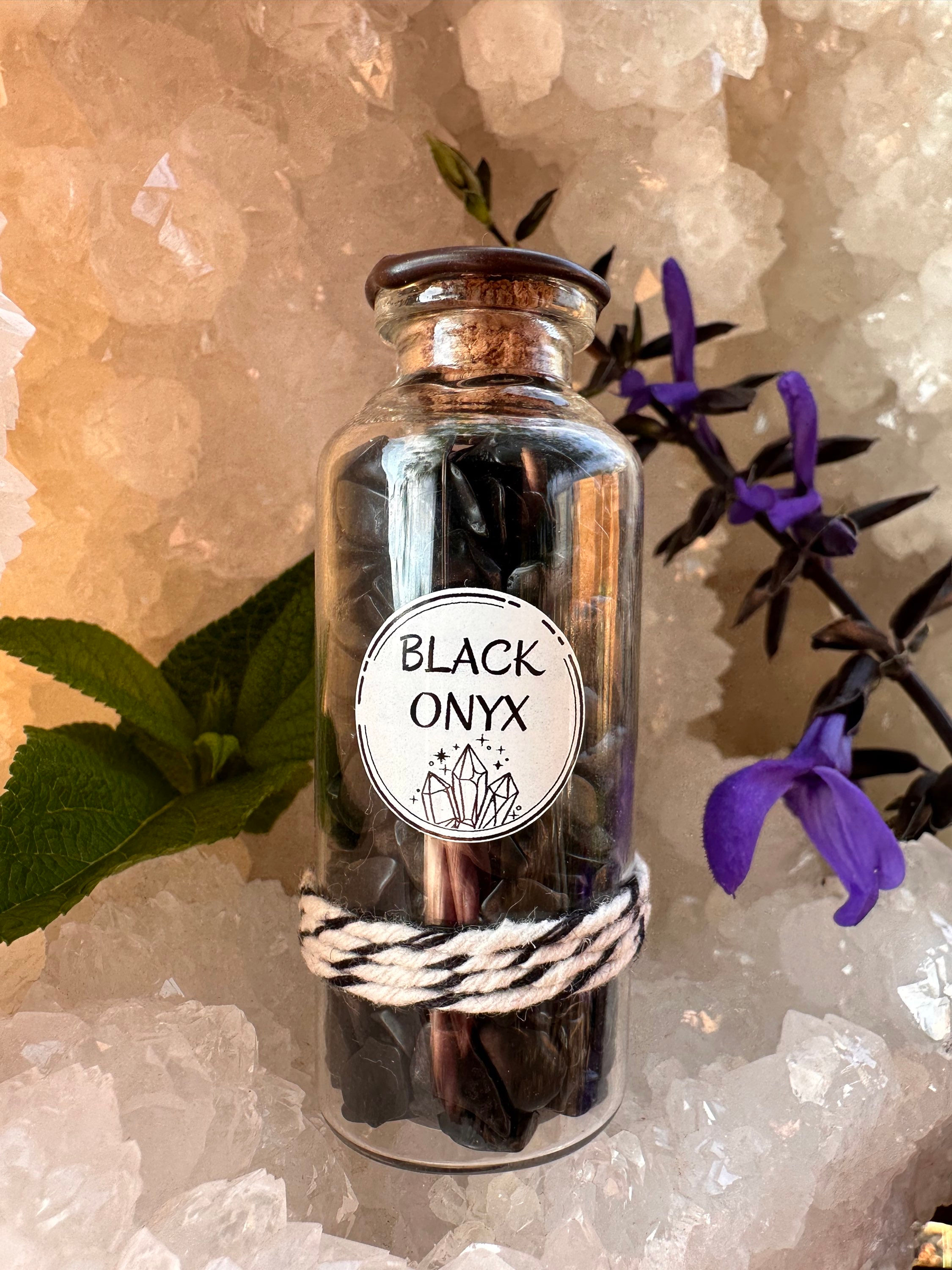 Black Onyx Chip Jar