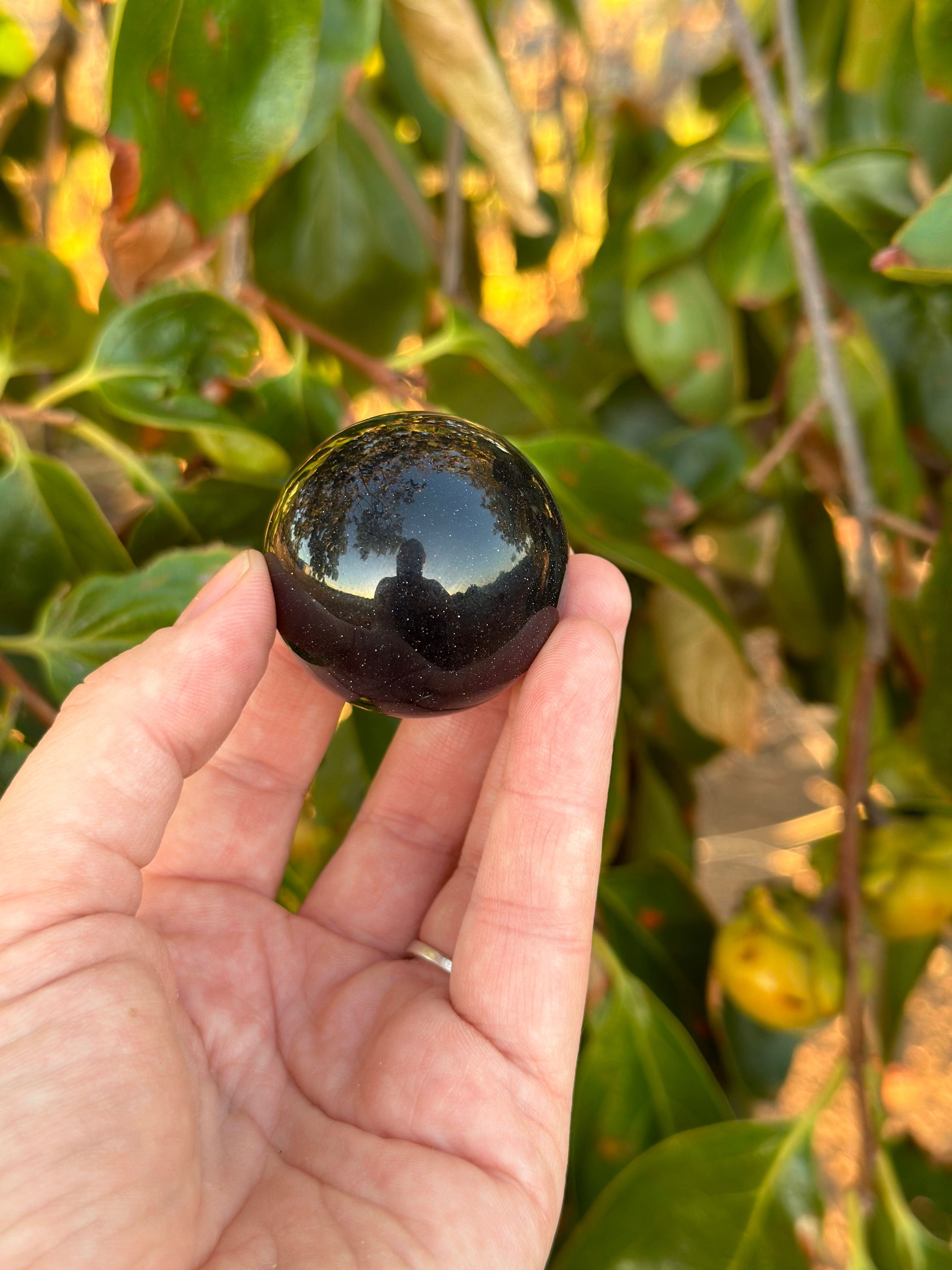 Blue Goldstone Sphere
