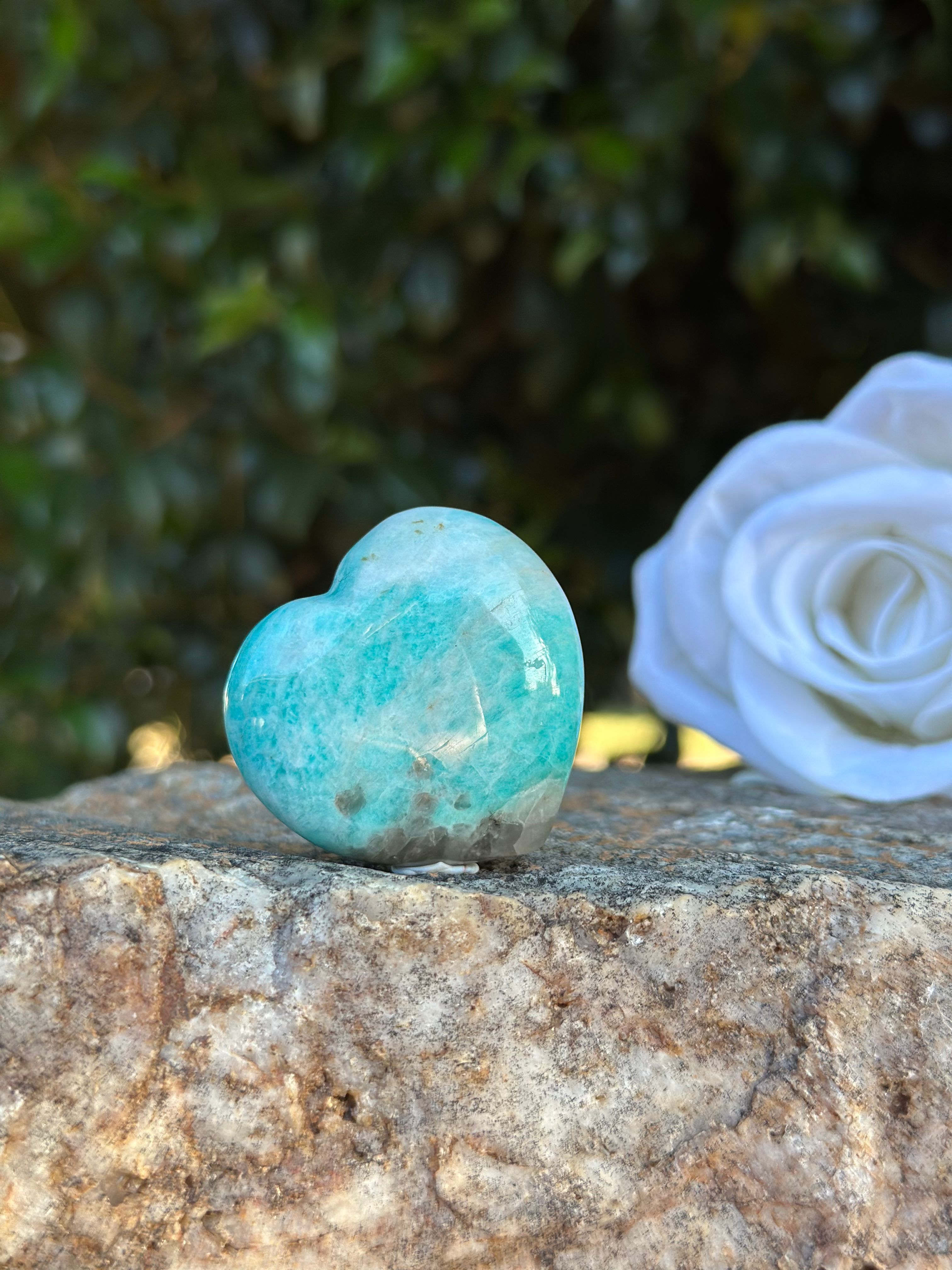 Amazonite Heart