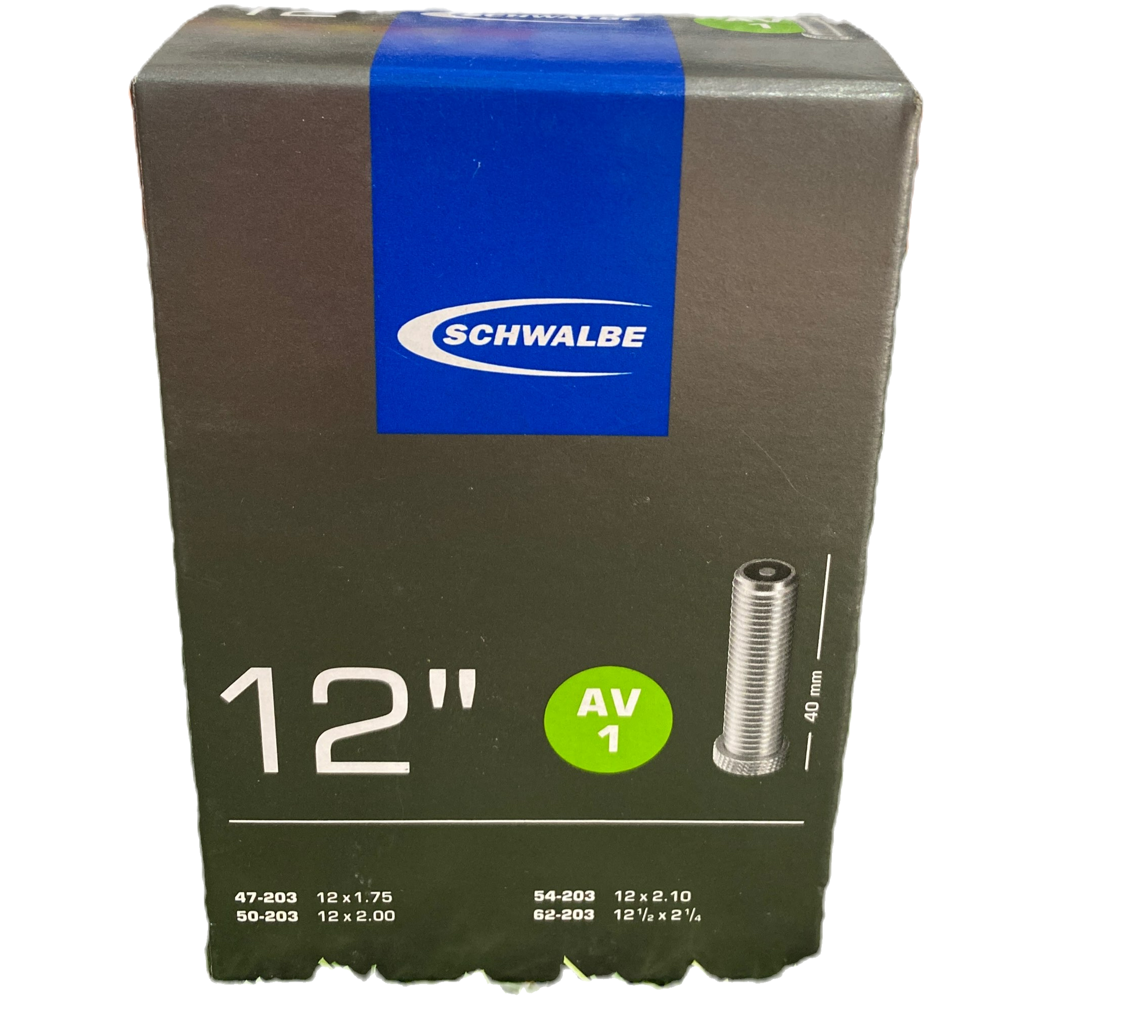 Bicycle Inner Tube 12 1/2 x 1.75-2.1 Schrader SCHWALBE