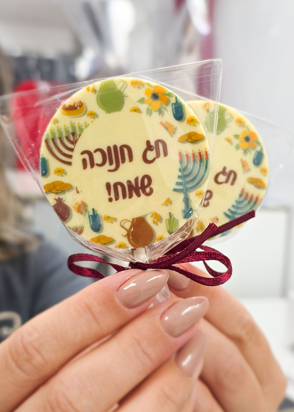 לולי סוכריית שוקולד לחנוכה