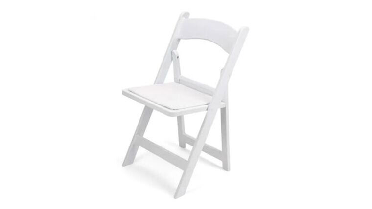 Resin folding chair -white