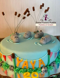 Pastel Hipopótamos