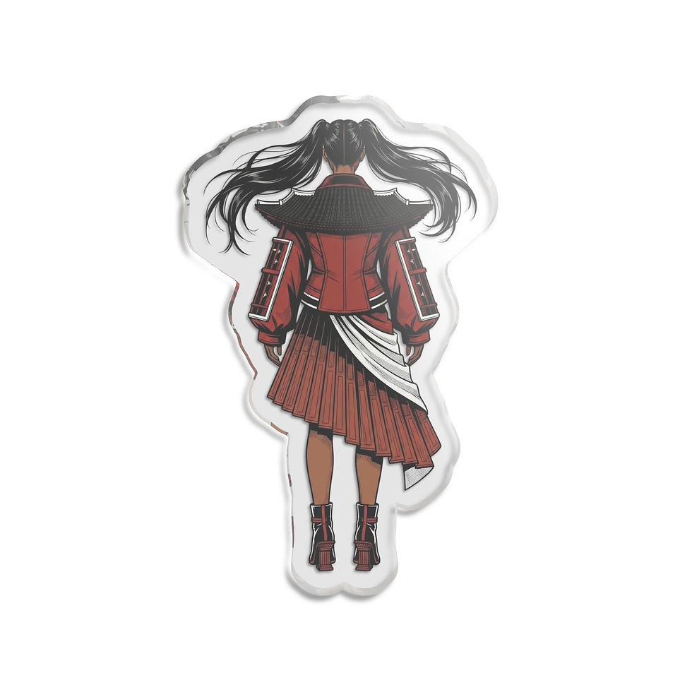 Zenchi Varsity Cut-Out Acrylic Figure Back