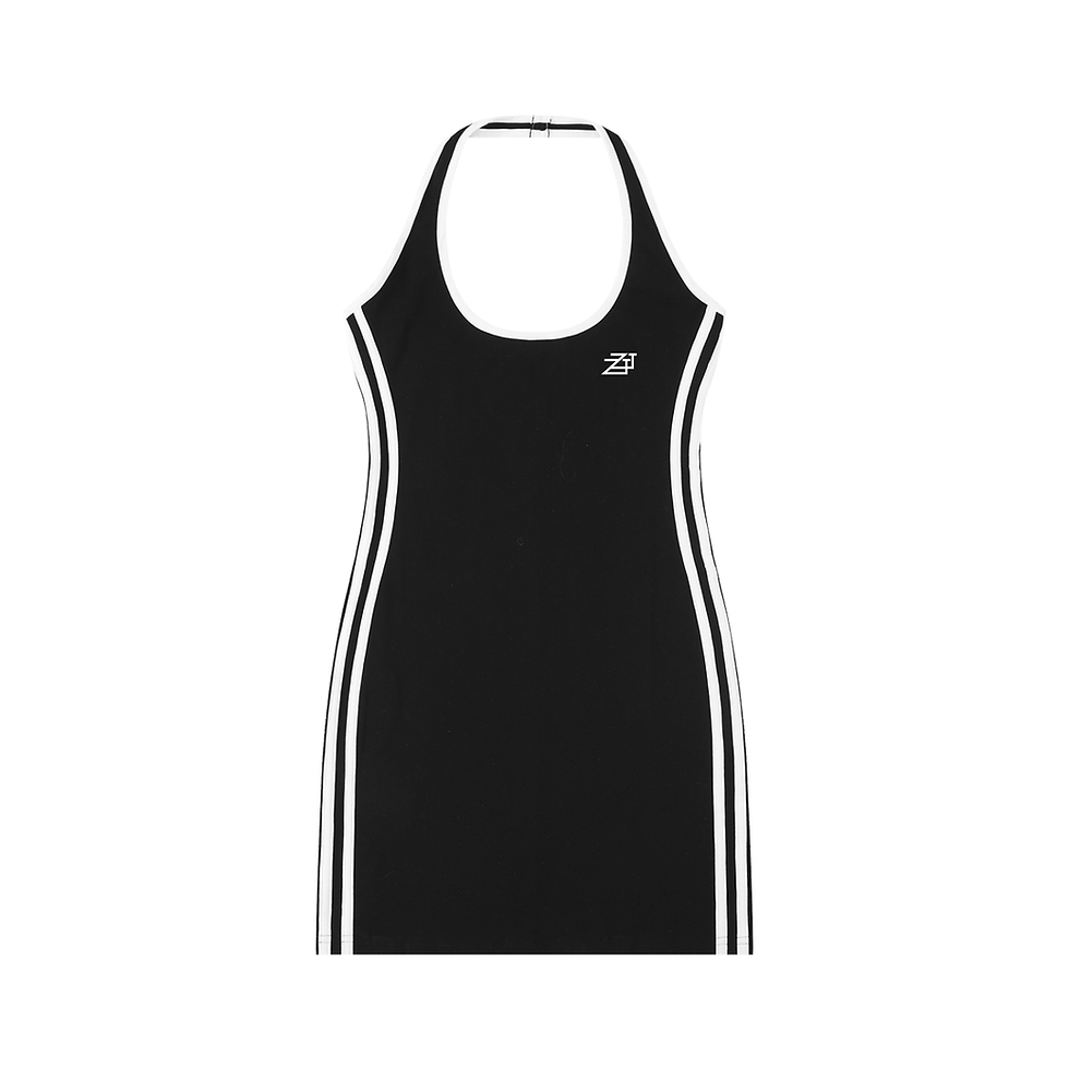 ZT Binding Tight Halter Dress