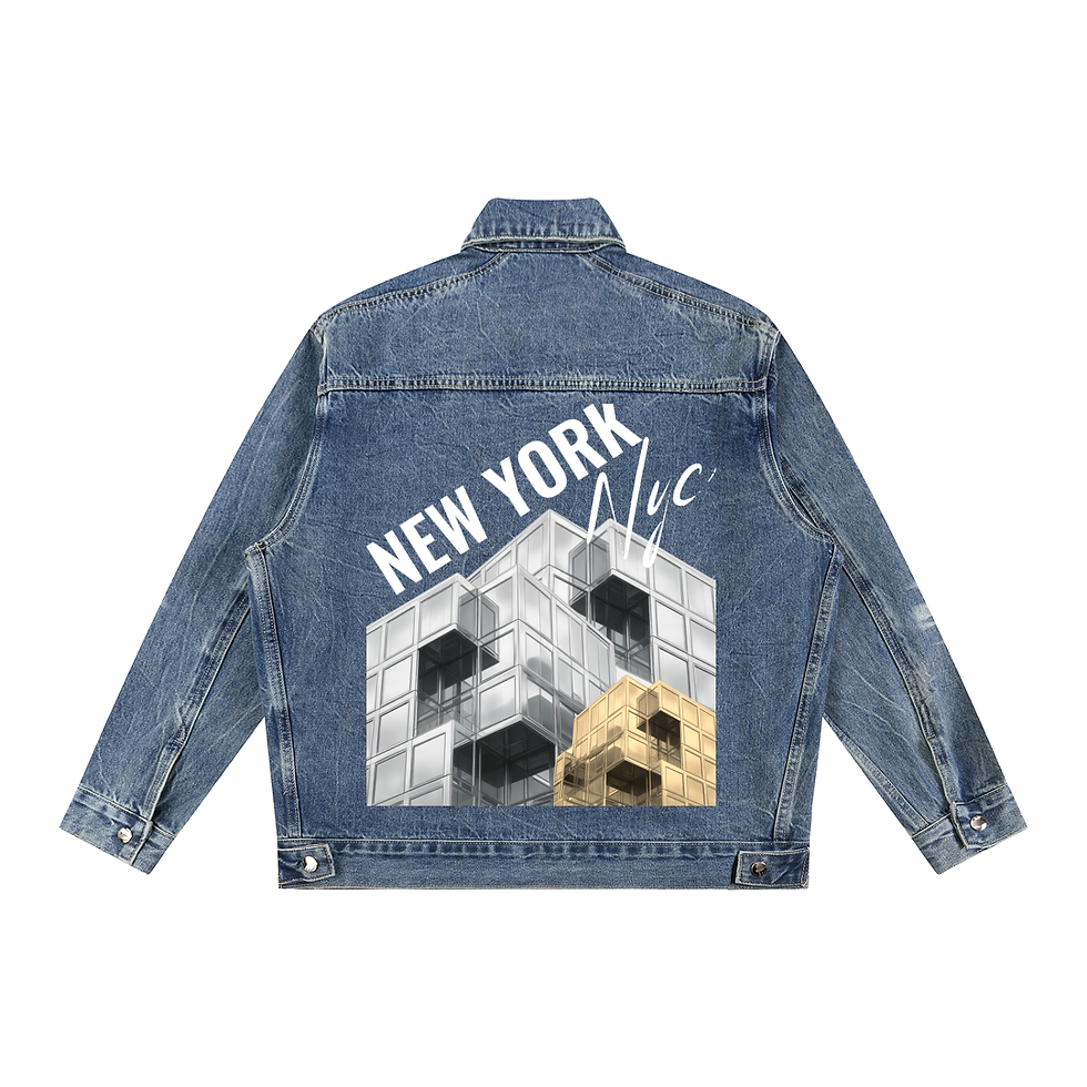 Zonetect NYC Vintage Wash Zip Up Denim Jacket