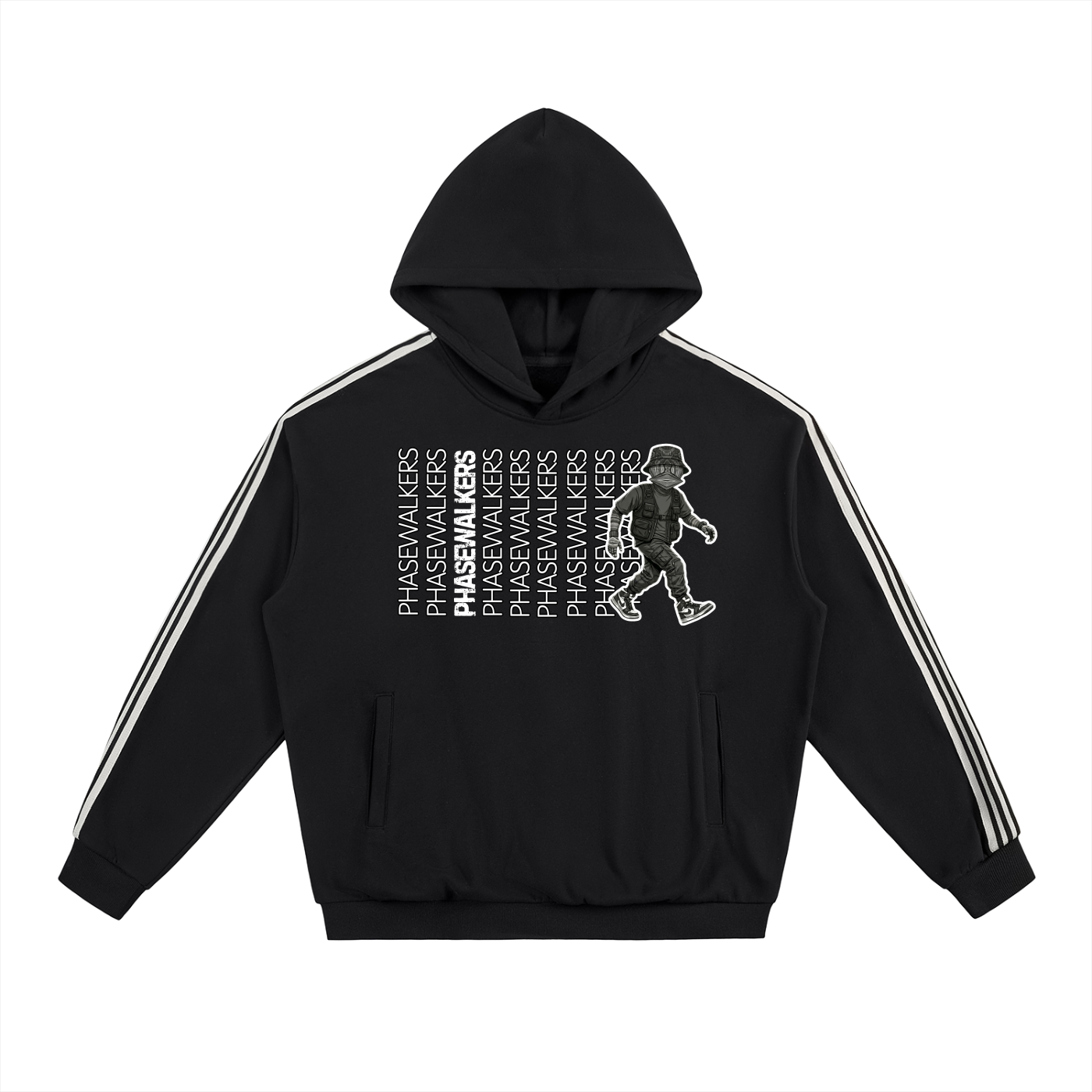 Mr Walker Side Stripe Drop-Shoulder Hoodie