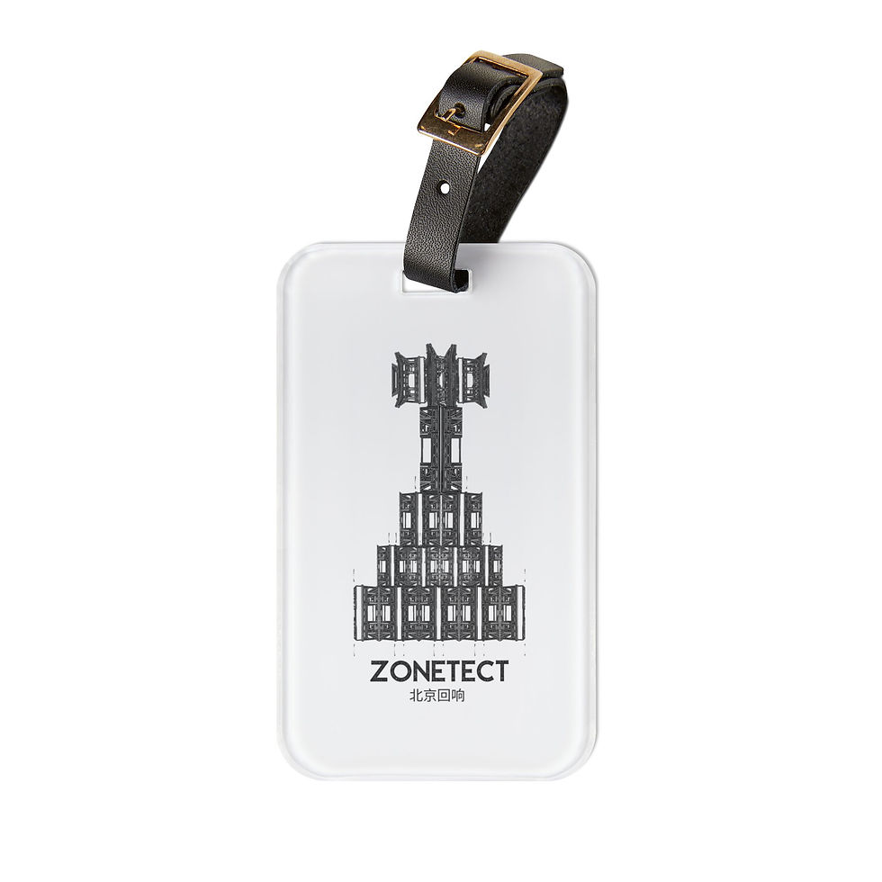 Zonetect Architectural Luggage Tag