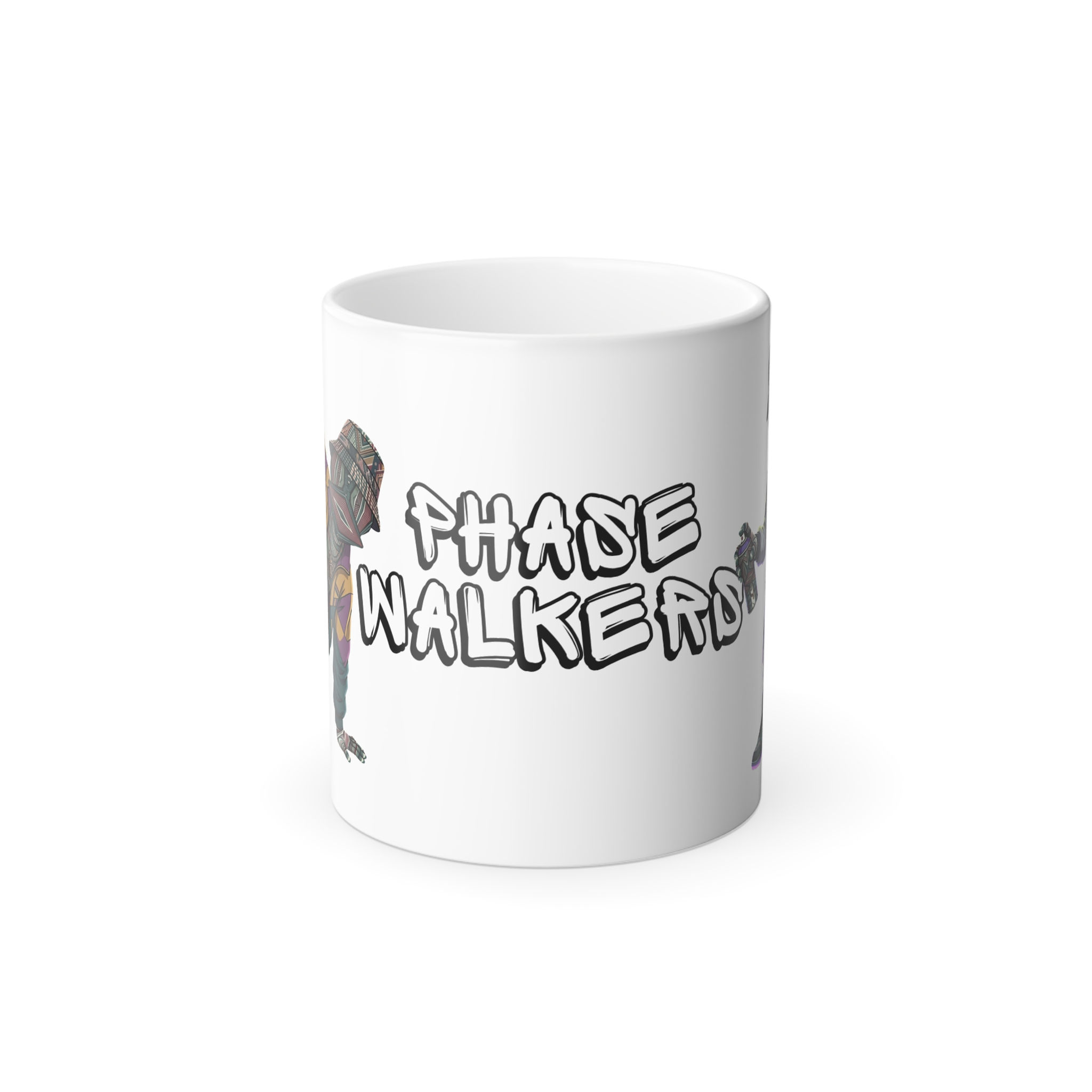Phasewalkers Graffiti Black Handle Mug