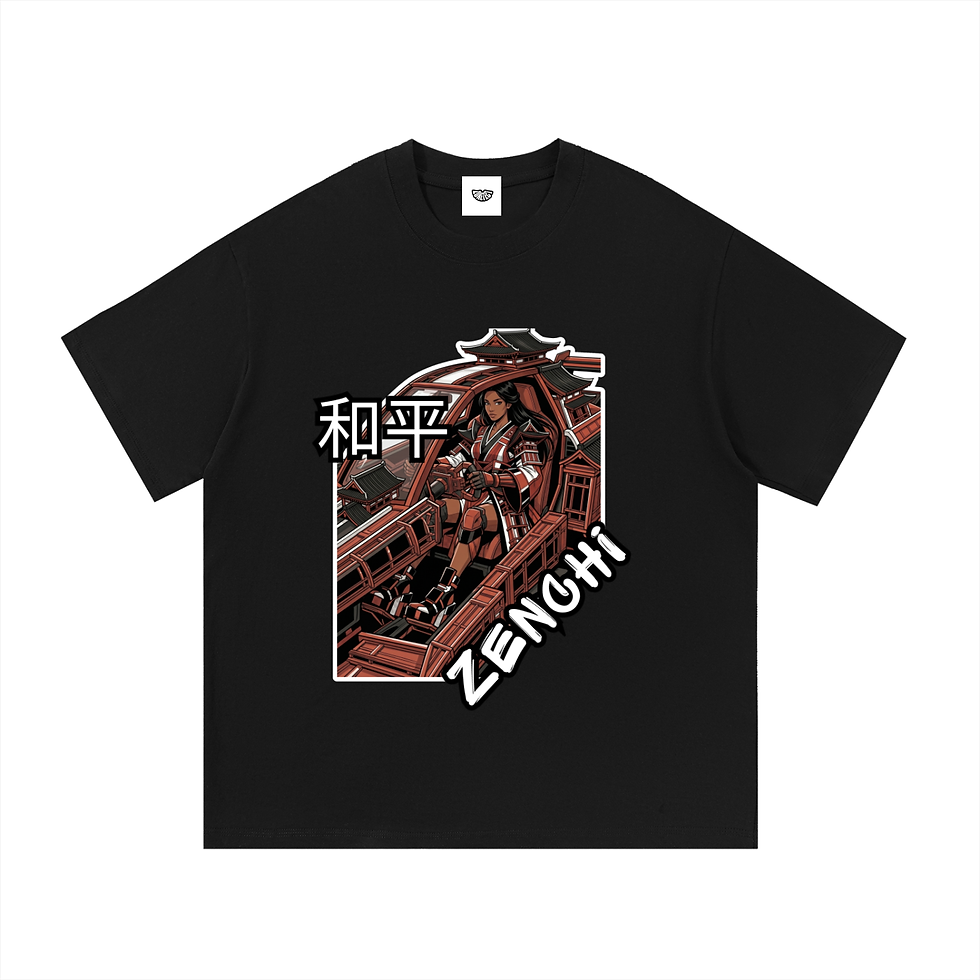 Zenchi RAH Essential Black Cotton T-Shirt