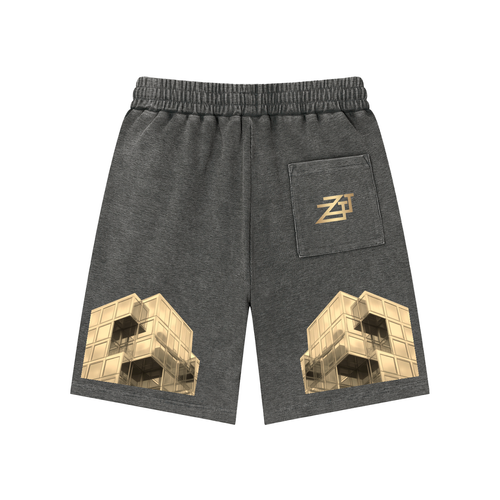 ZT Gold Nuggets Wash Waffle Knit Shorts | ZONETECT