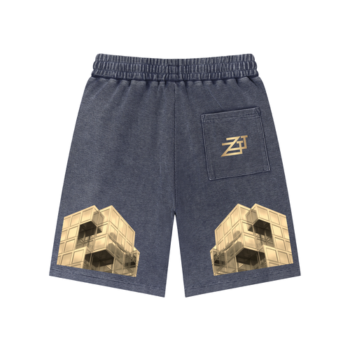 ZT Gold Nuggets Wash Waffle Knit Shorts | ZONETECT